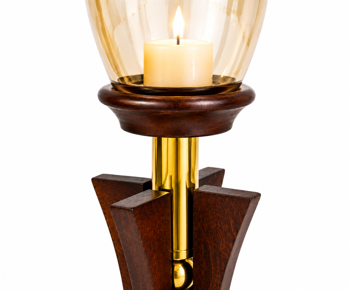 The Romanus flame candle holder set of 2