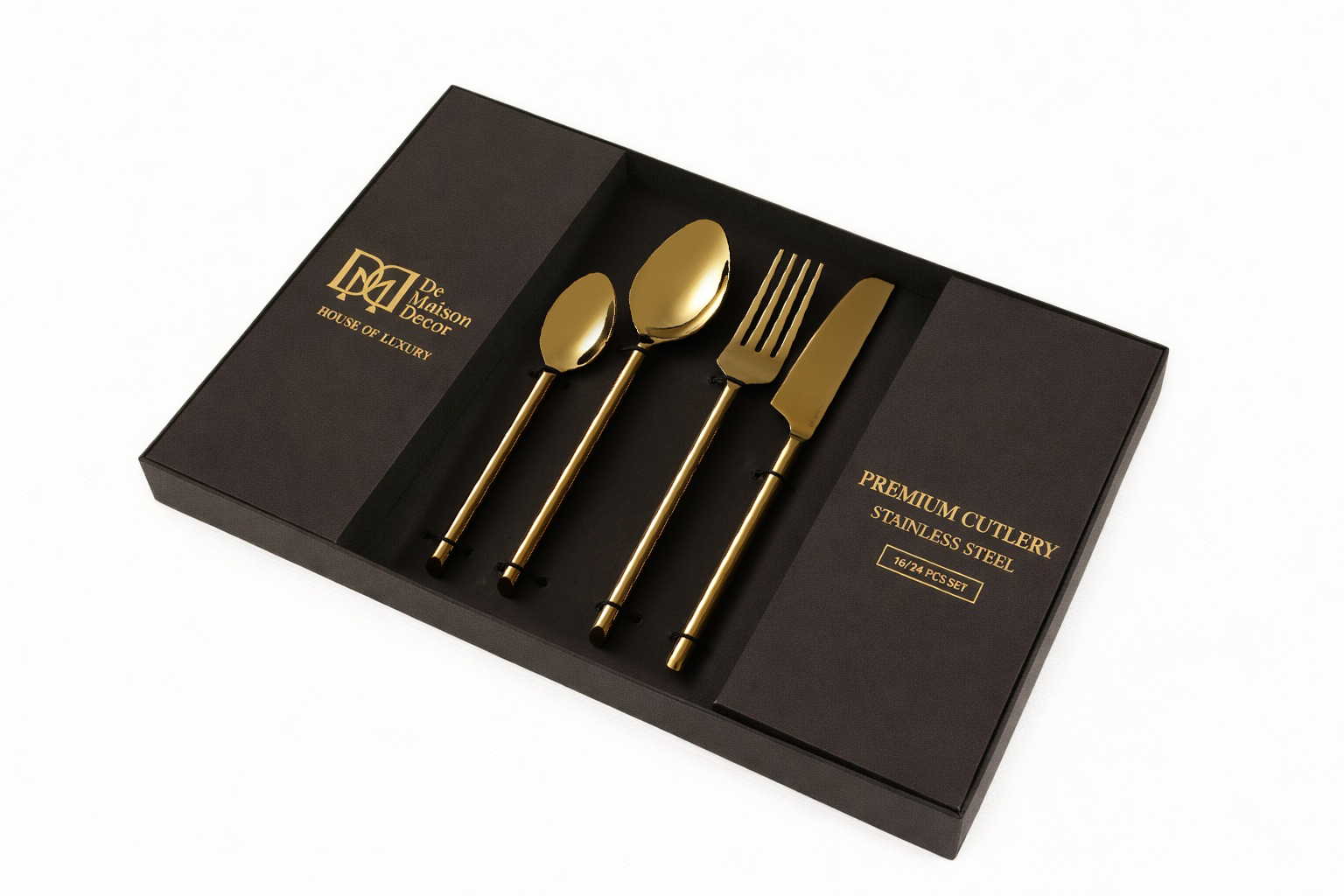 Sleek Cut Cutlery Set of 24