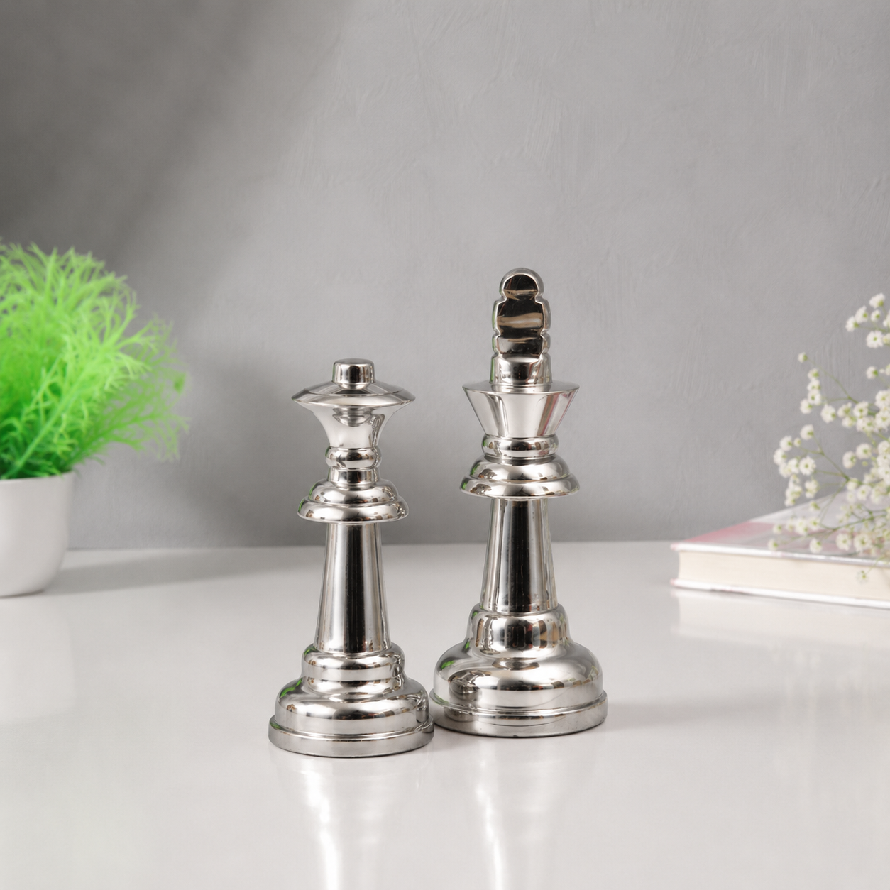 chess king queen set - small