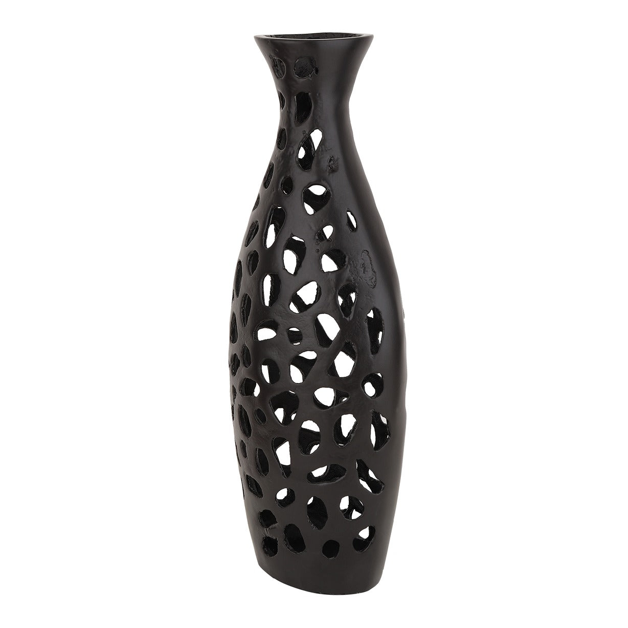 Sophia Floral Vase Large in Black