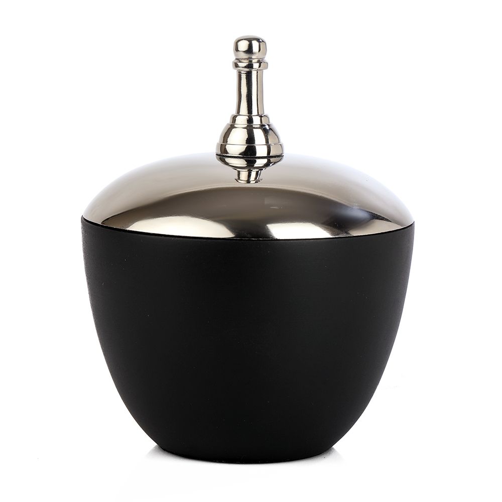 Black Metal Storage Bowl