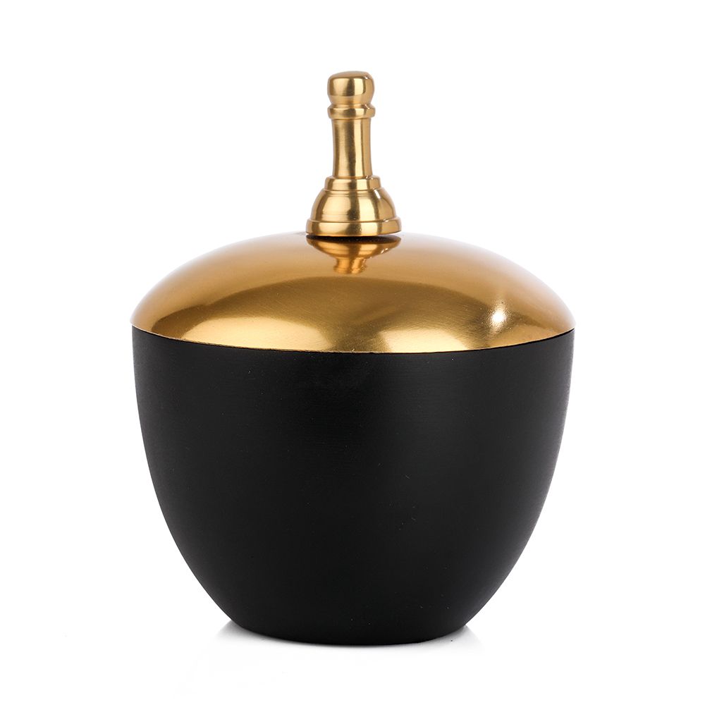 Black Metal Storage Bowl