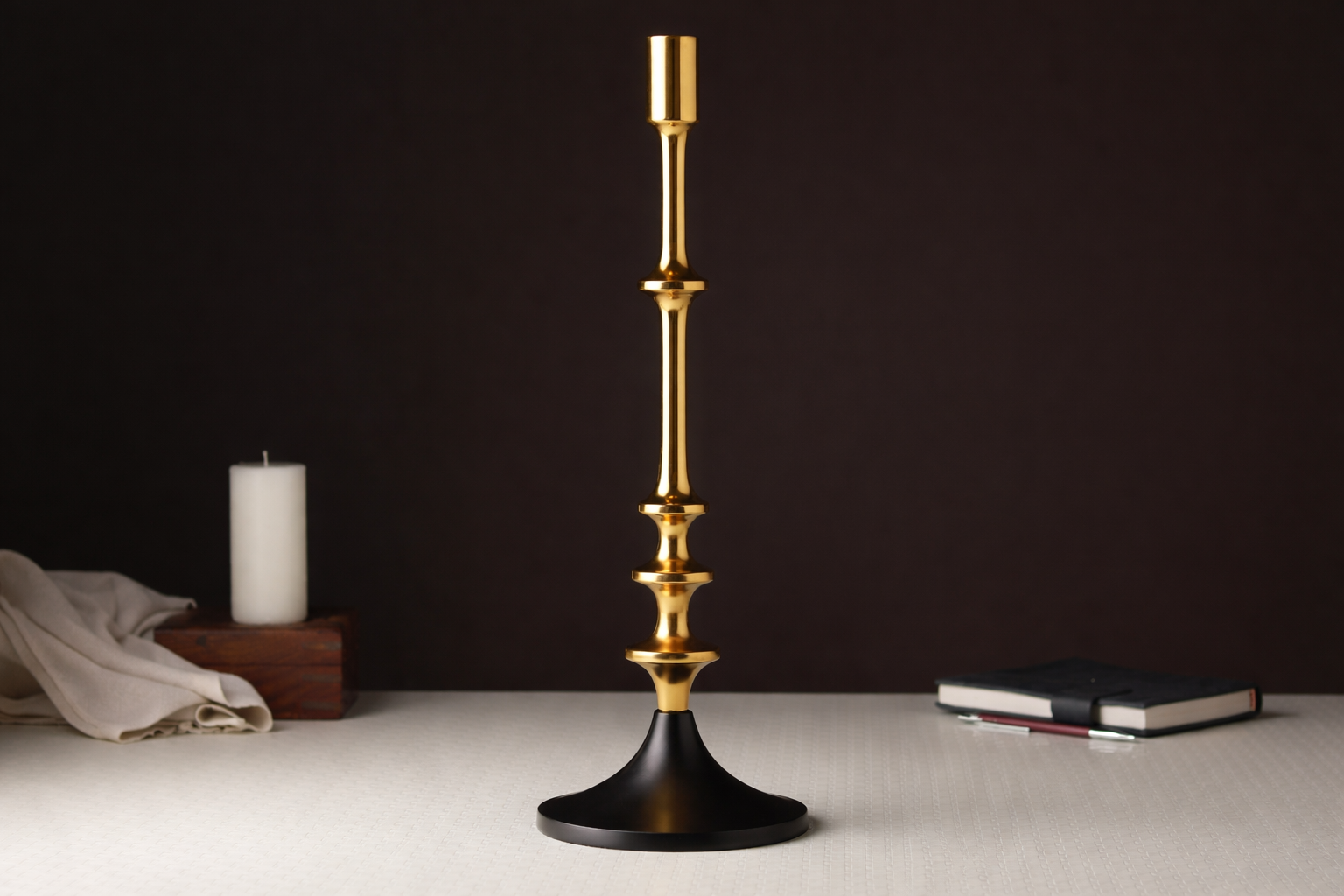 Aristea Gold Candle Holder Medium