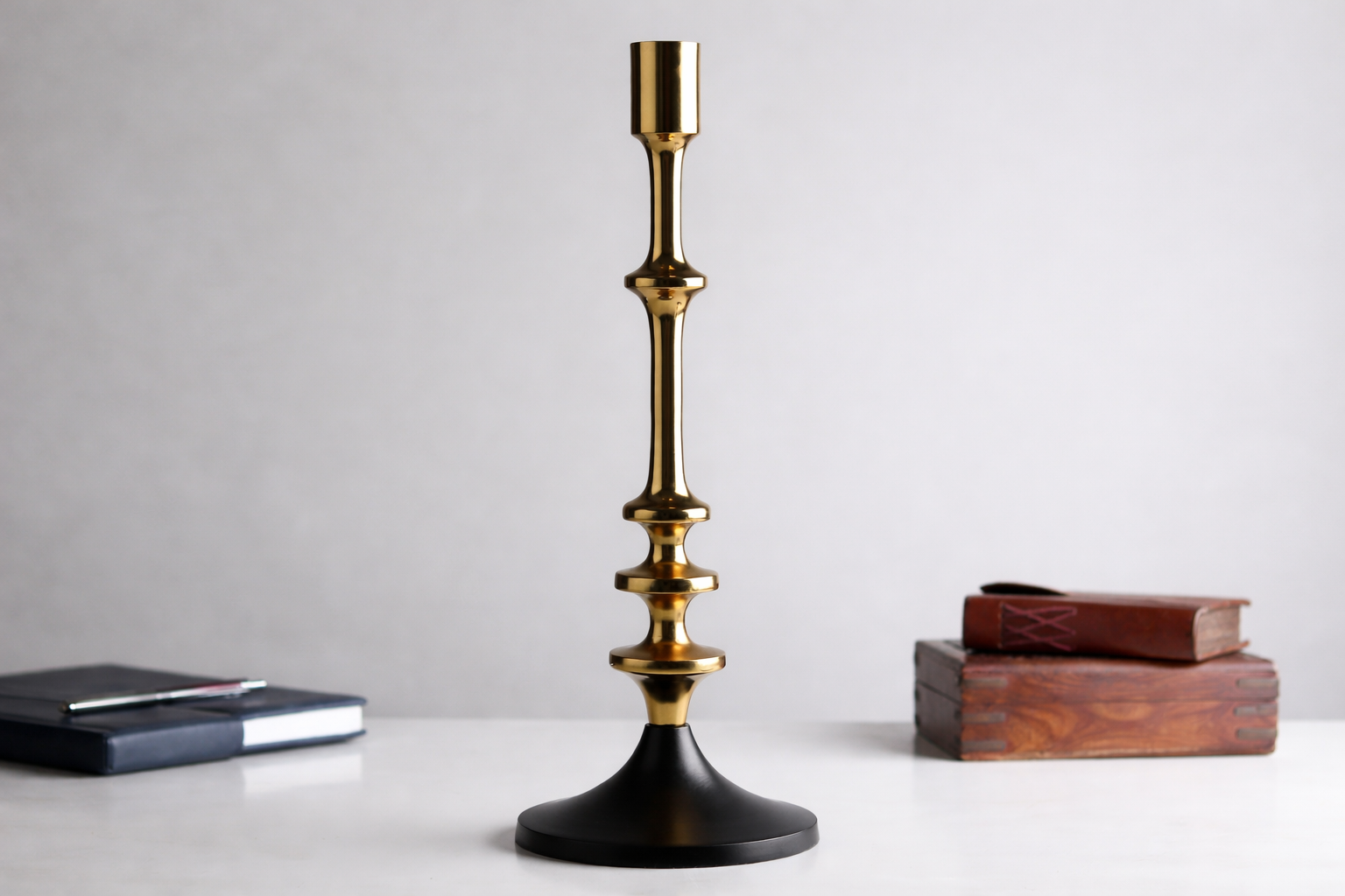 Aristea Gold Candle Holder Large