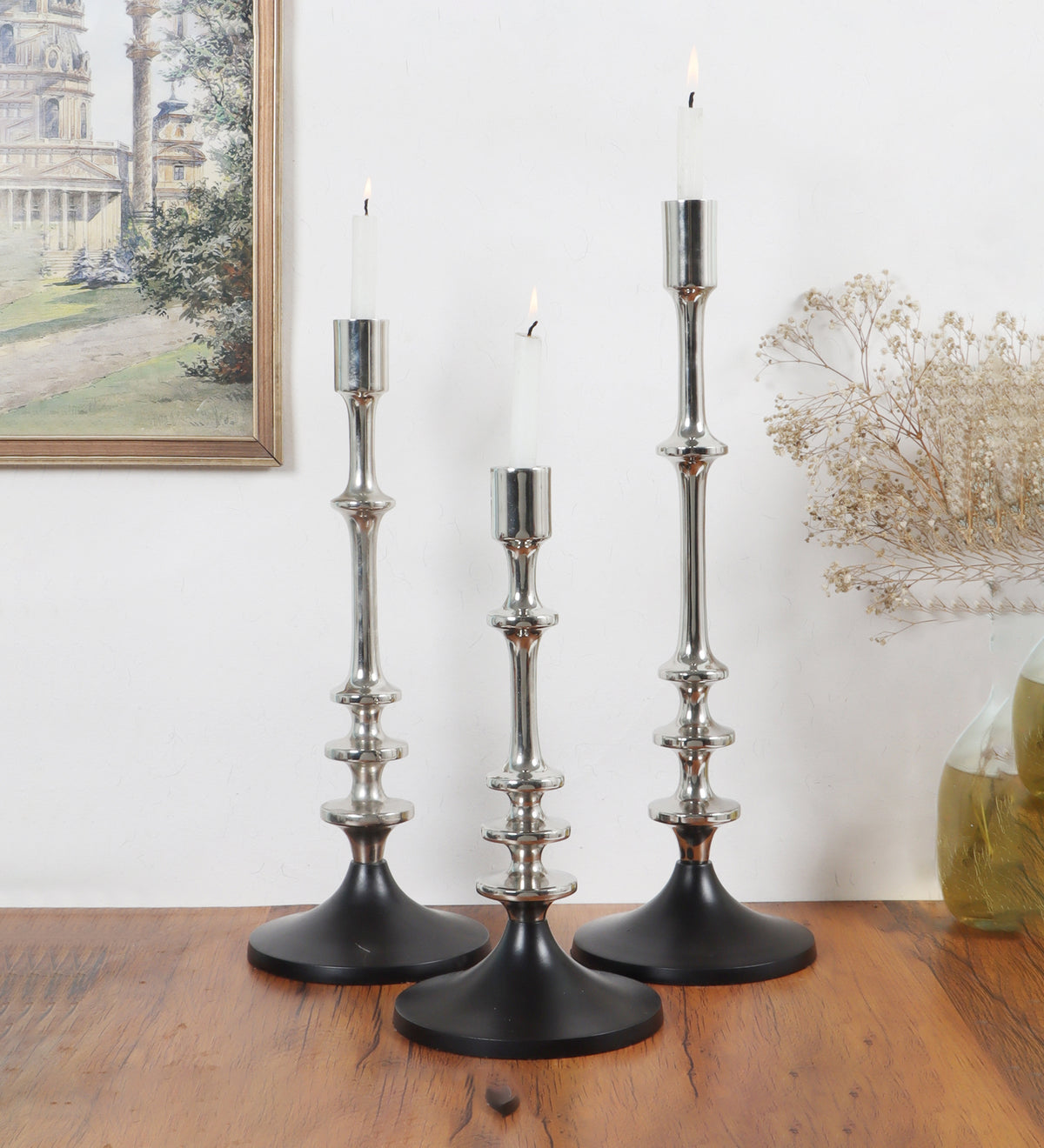 The Aristea Candle Holders Set of 3