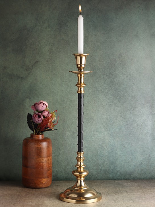 LeatherLuxe Candle holder Medium size