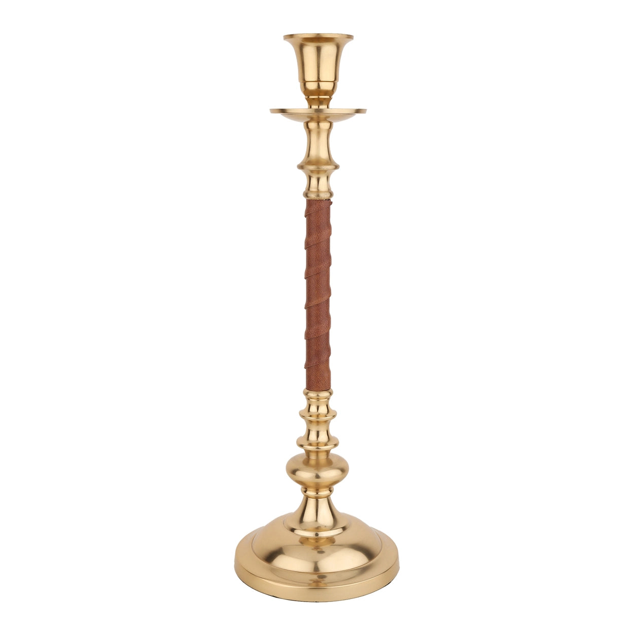 LeatherLuxe Candle holder Medium size