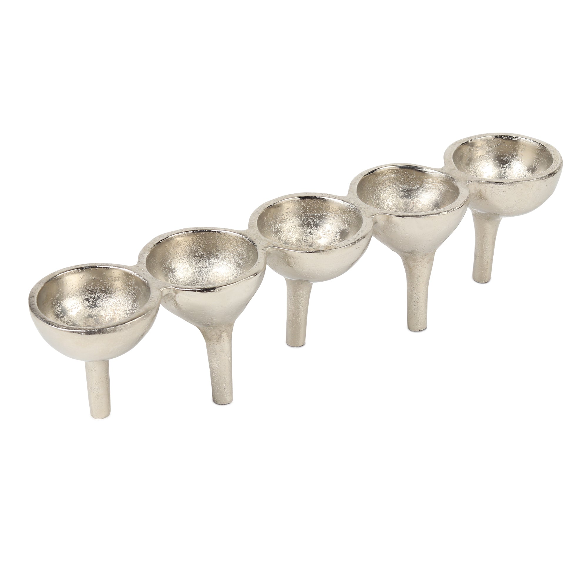 Rivera Candle & T-Light holder in Silver medium Size