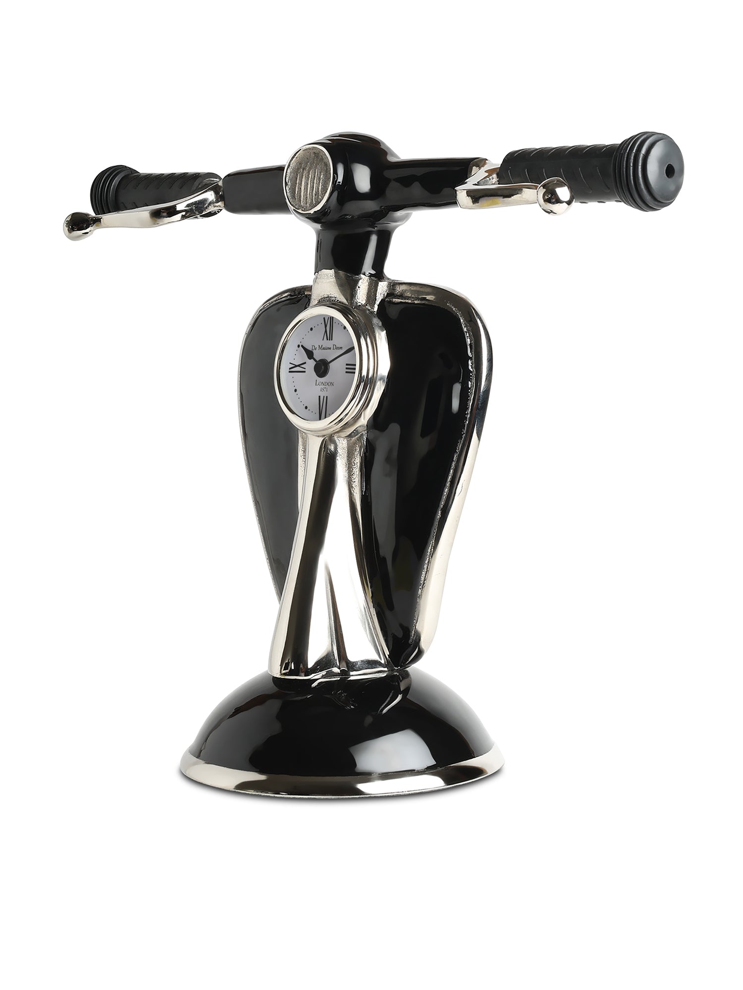 Vespa Silver Table Clock