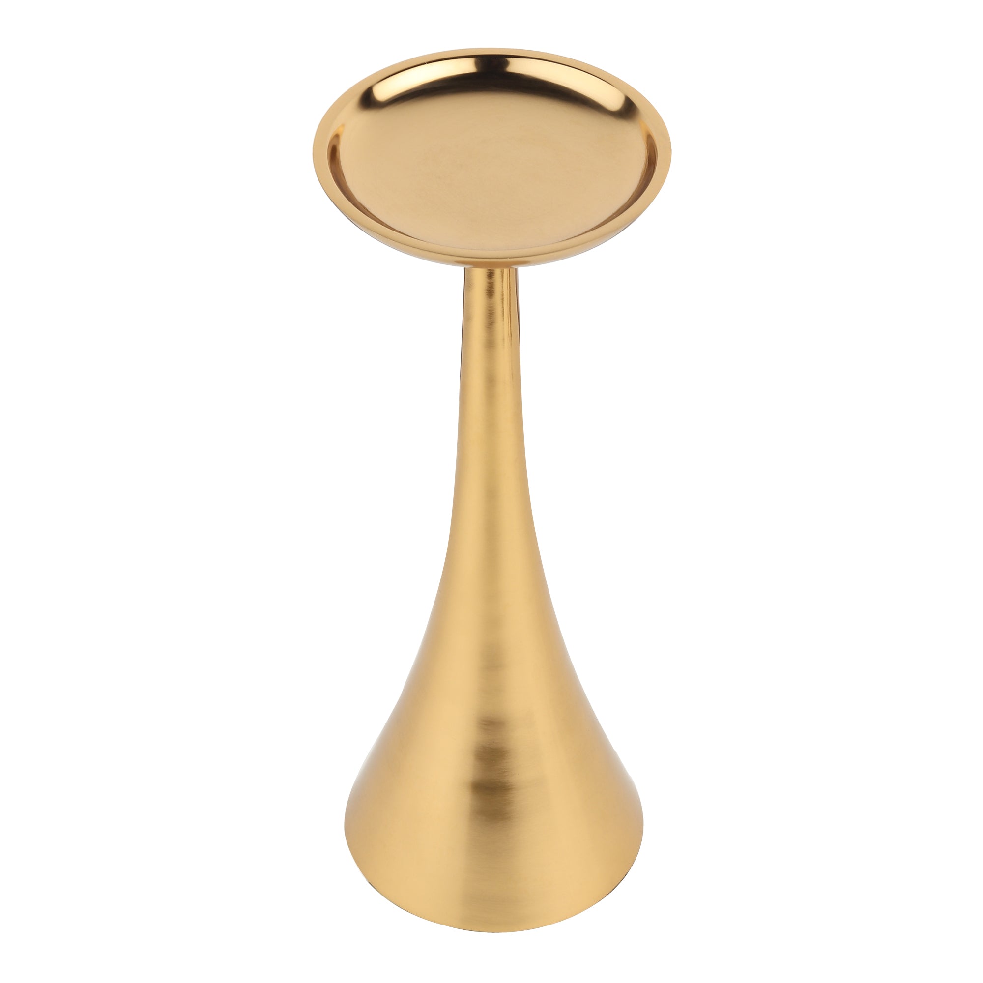 Aureus Tall Silver Pillar Candle Stand