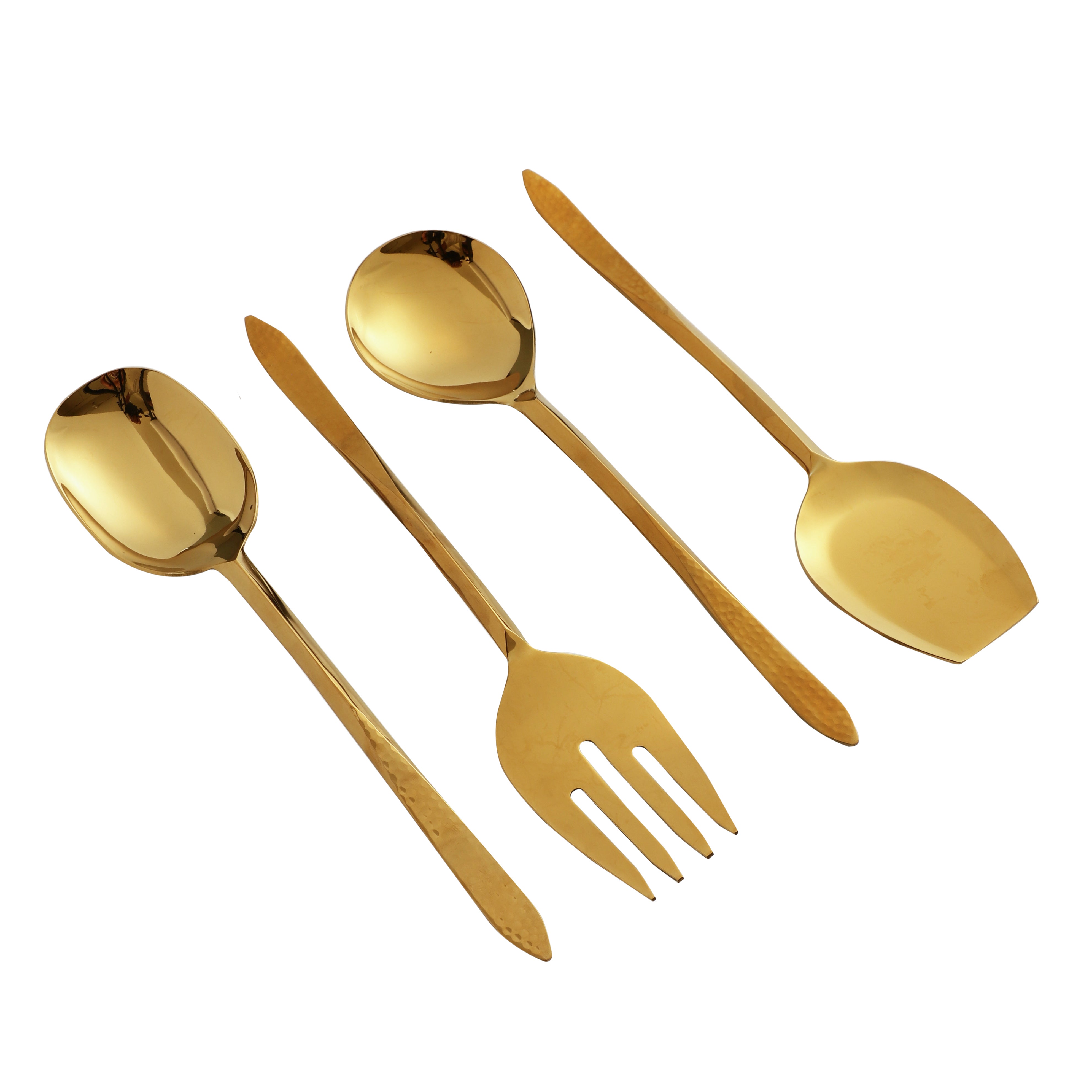 Dune Hammered Serving Set