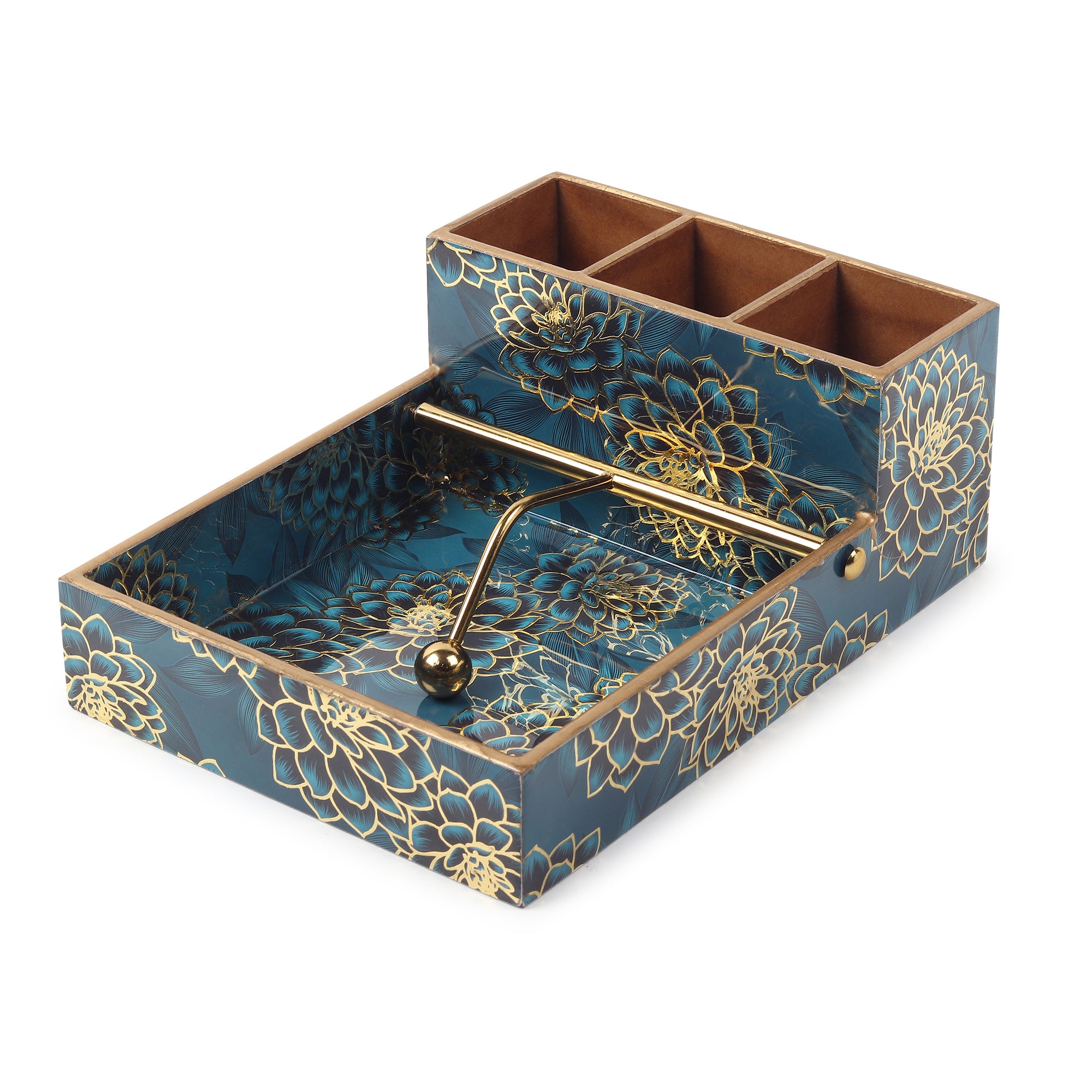 Sapphire wreath Cutlery and Tissue Holder