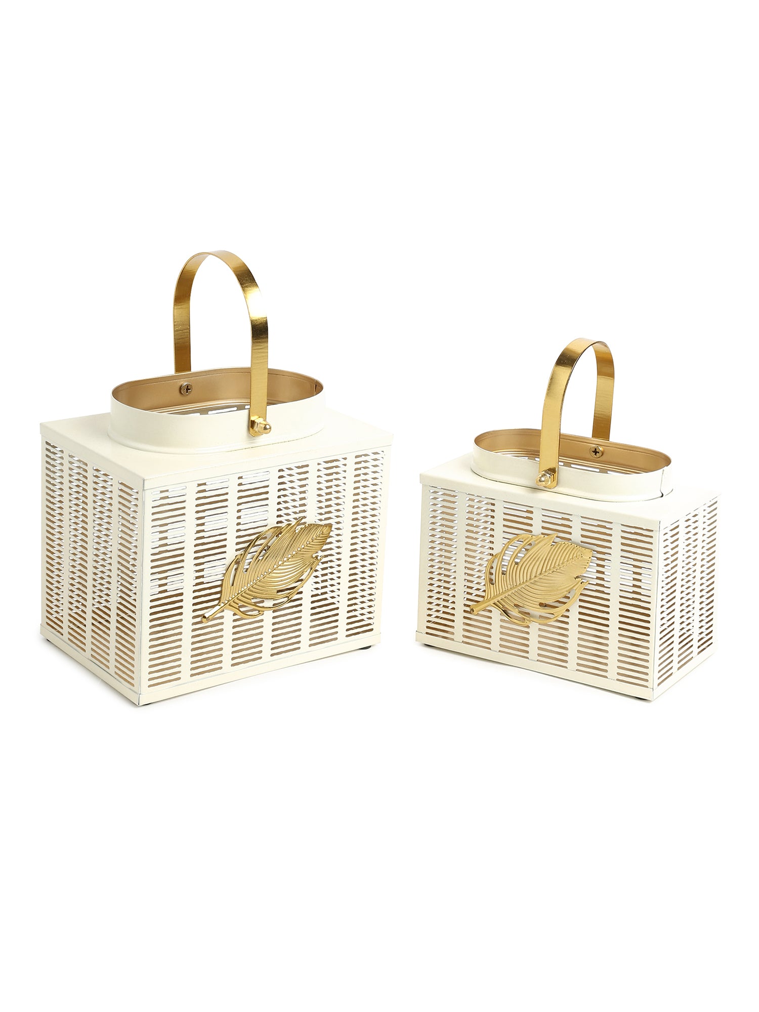 Eaves Black Lanterns Set of 2