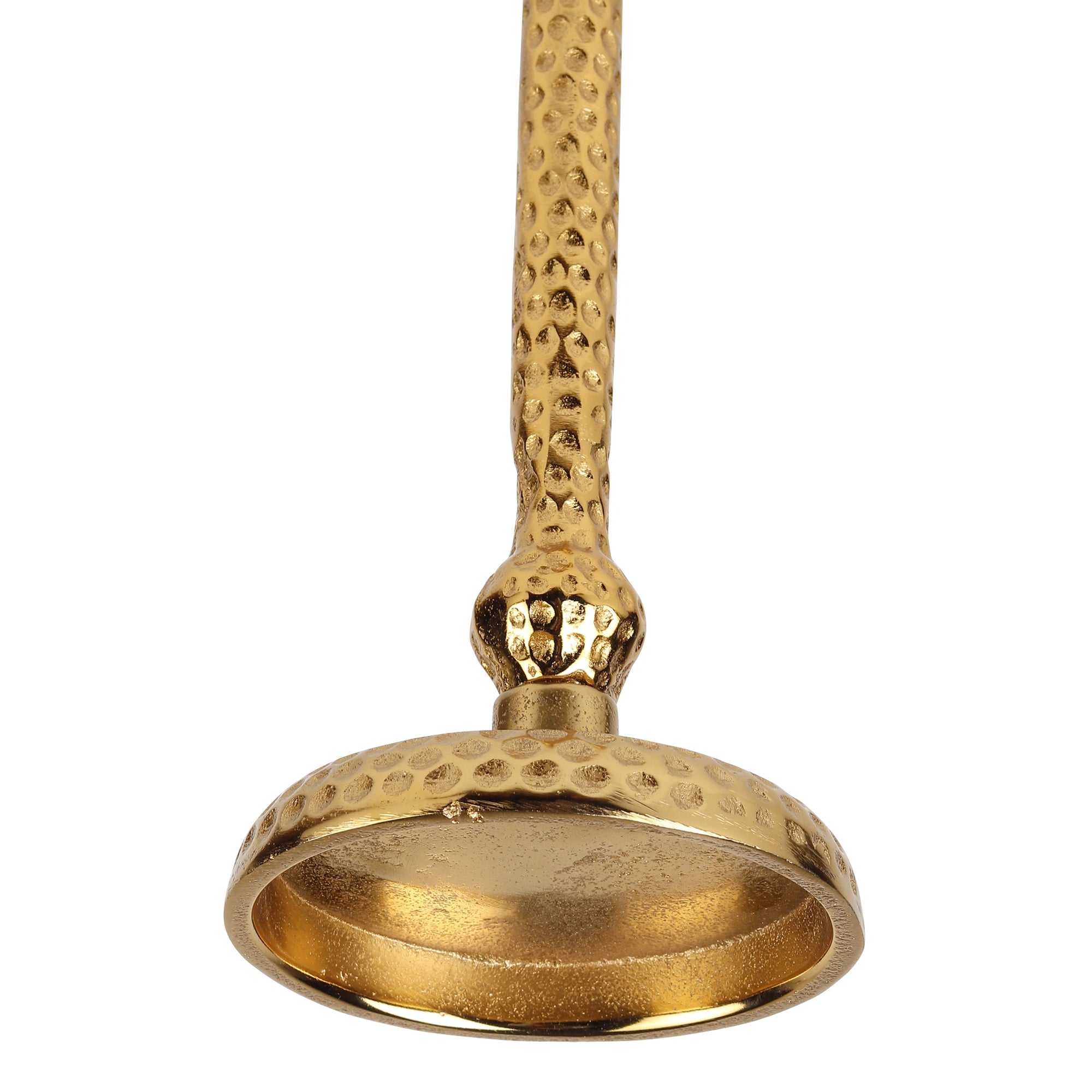 Harrington small gold Pillar candle holder