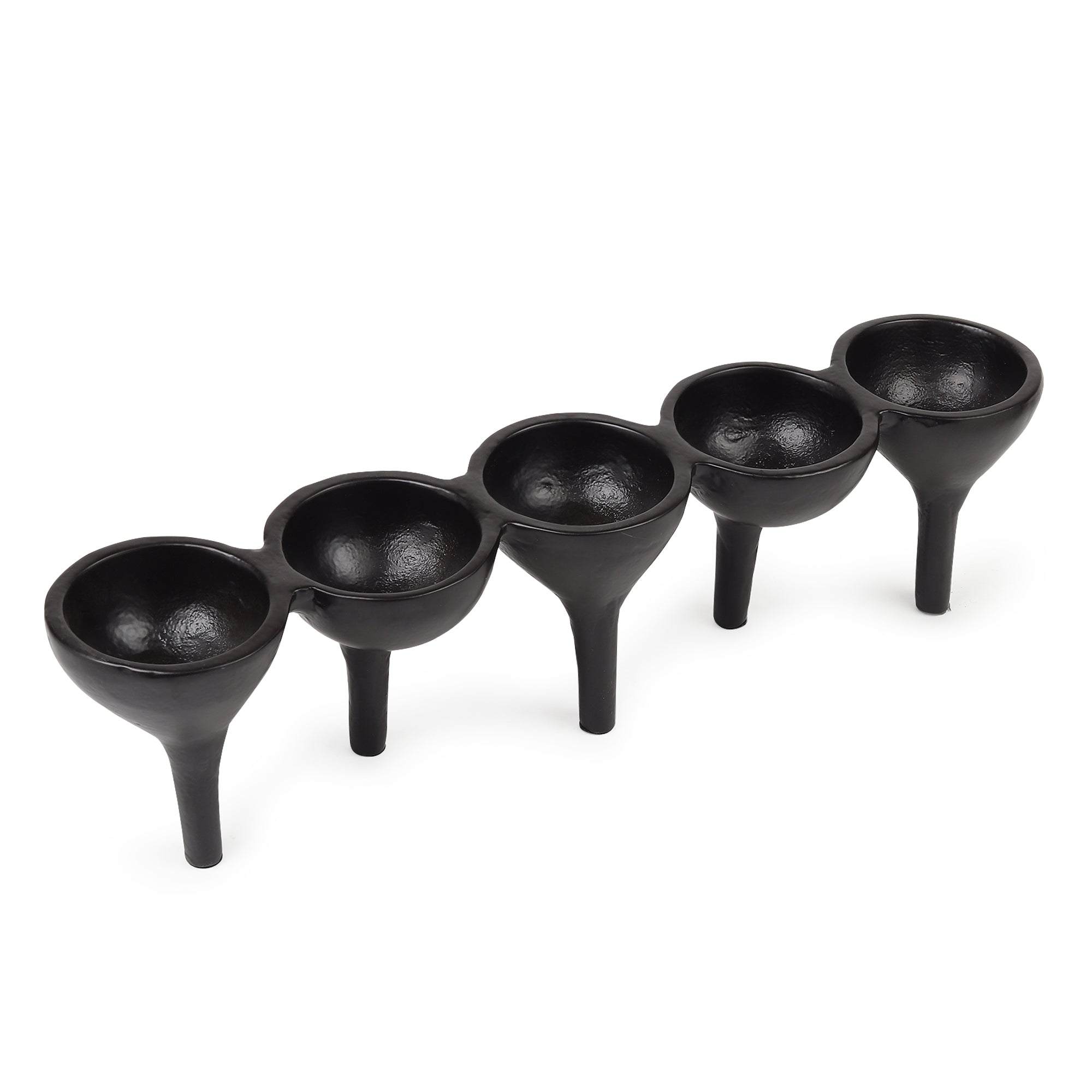 Rivera Candle & T-Light holder in Black medium Size