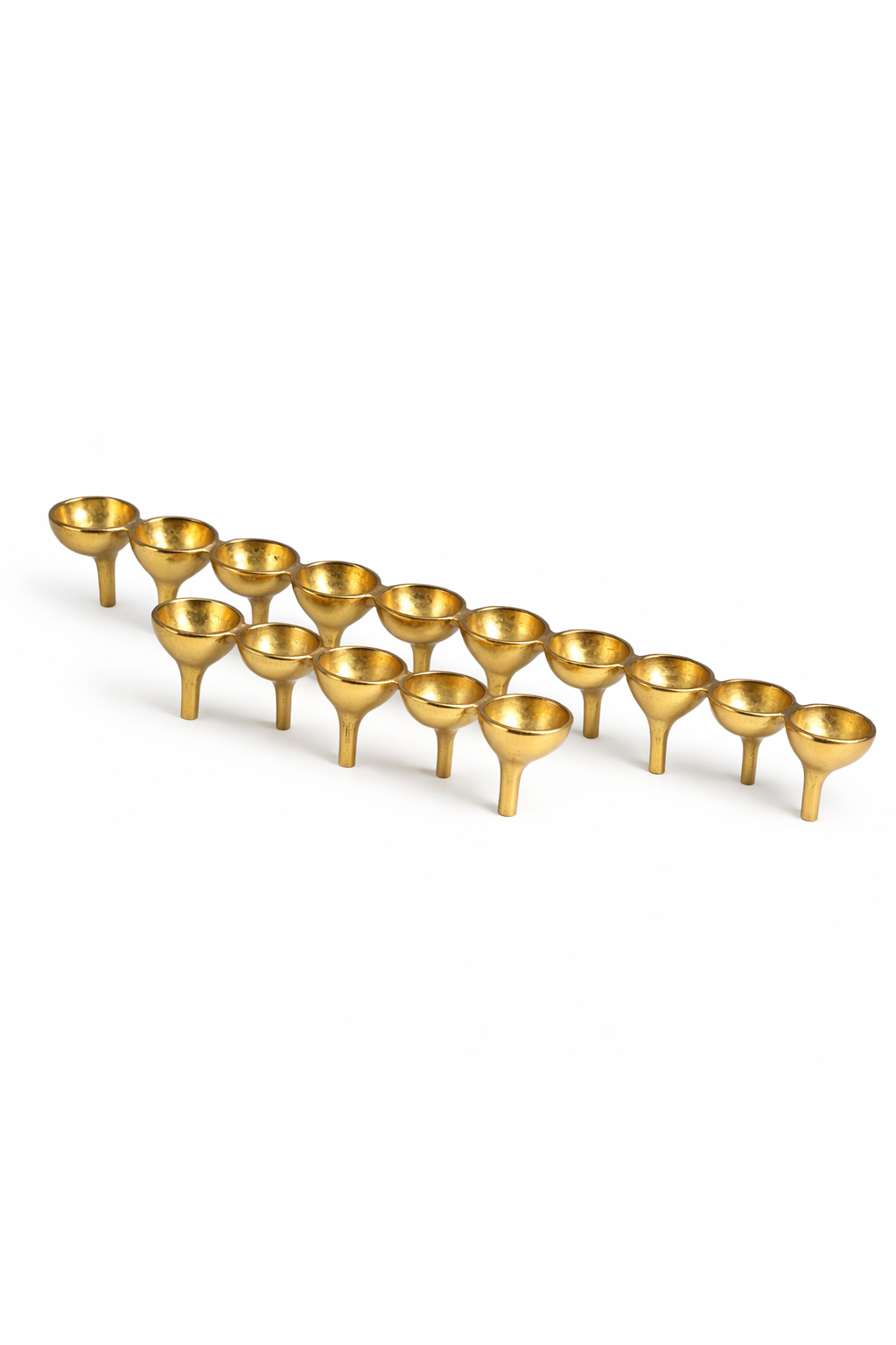 Rivera Candle & T-Light Holder –  Set of 2 in Gold