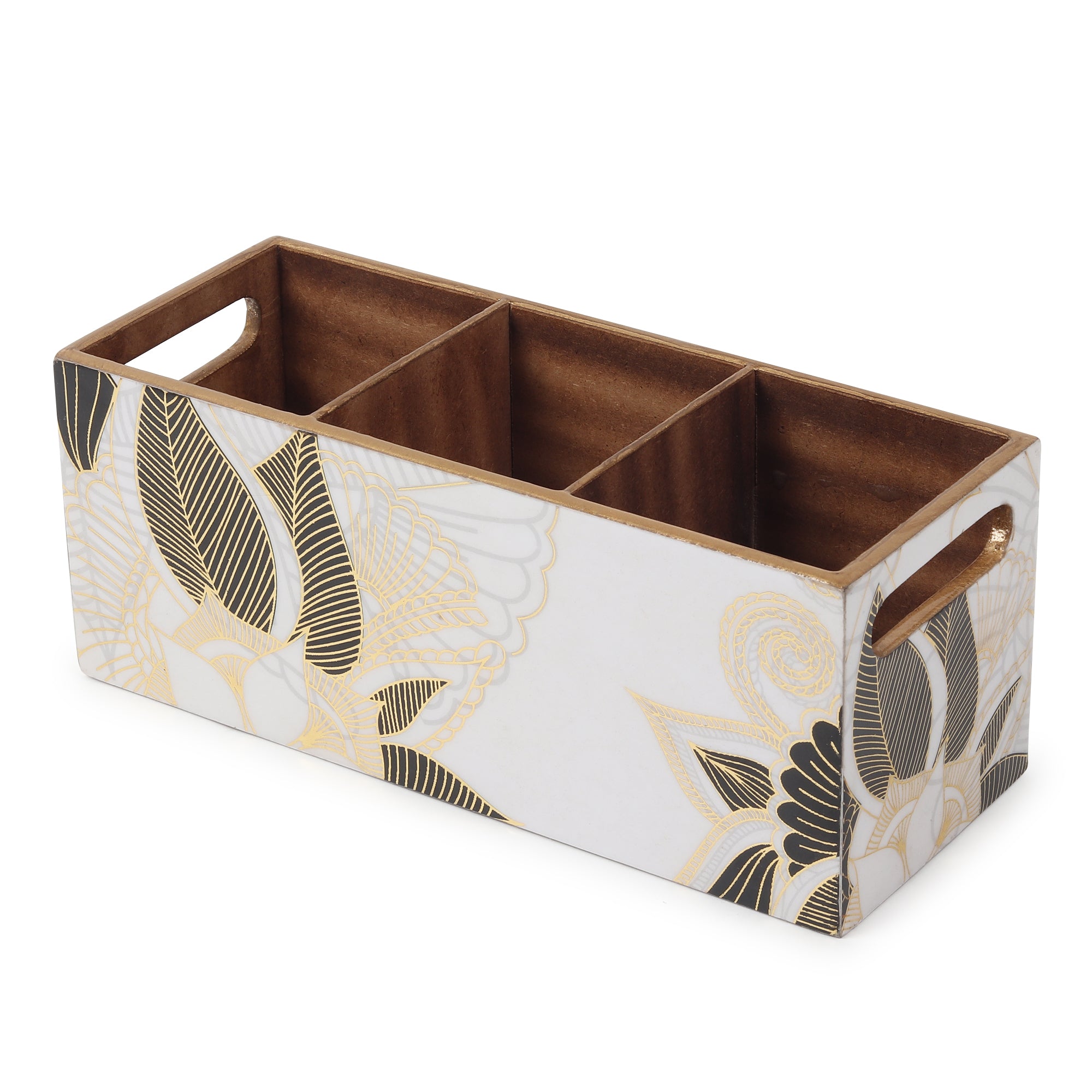 Ivory Noir Bloom Cutlery holder
