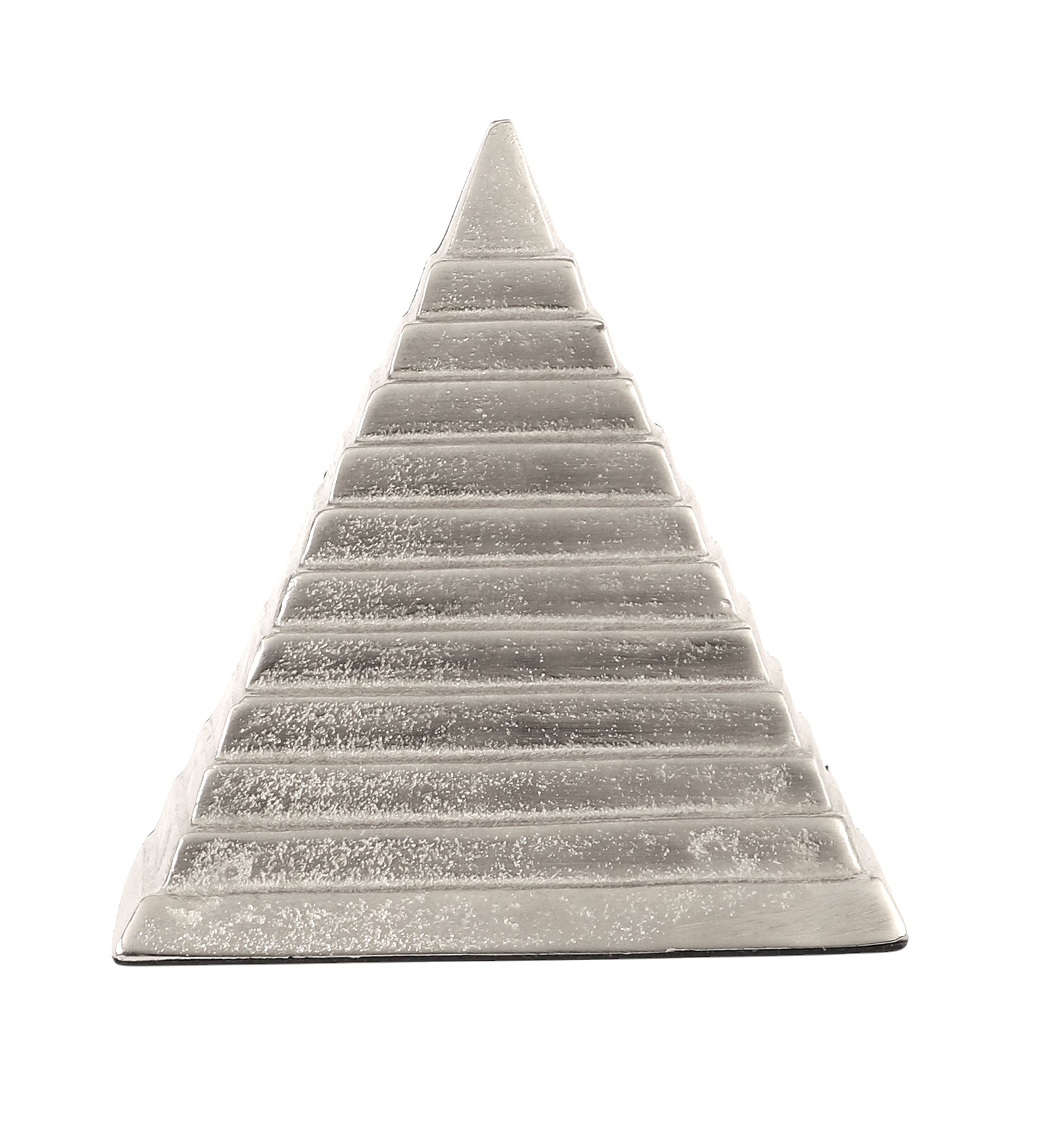 Pyramidon Bookend in Silver & Black