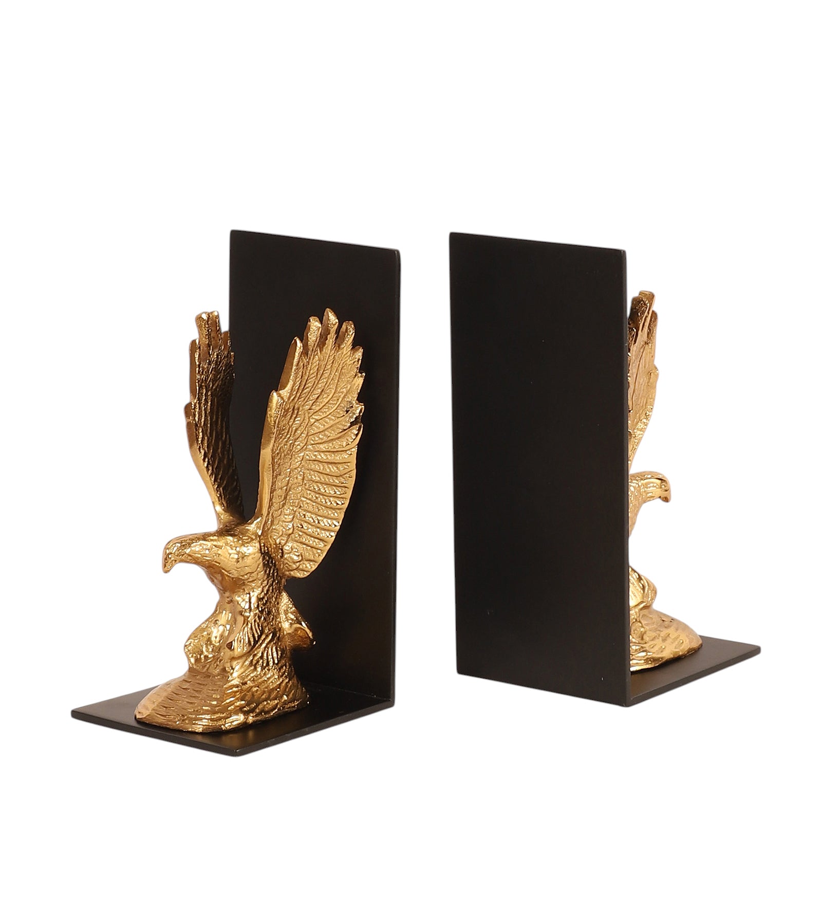 The Helion Pair Bookend Gold & Black