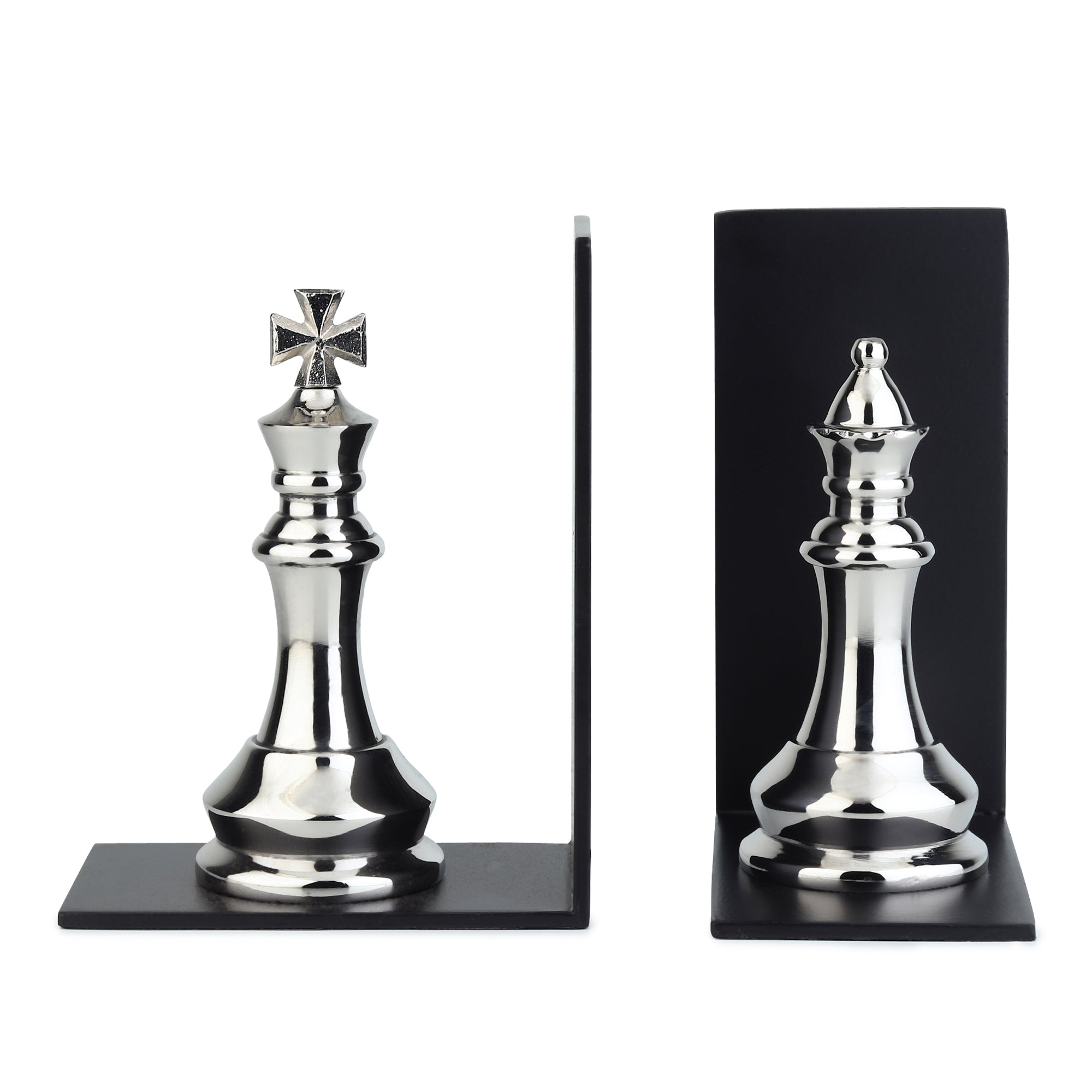 Orlian Bookend in Silver and Black