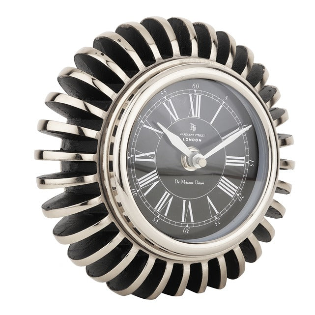 EdgeSculpt table clock Black