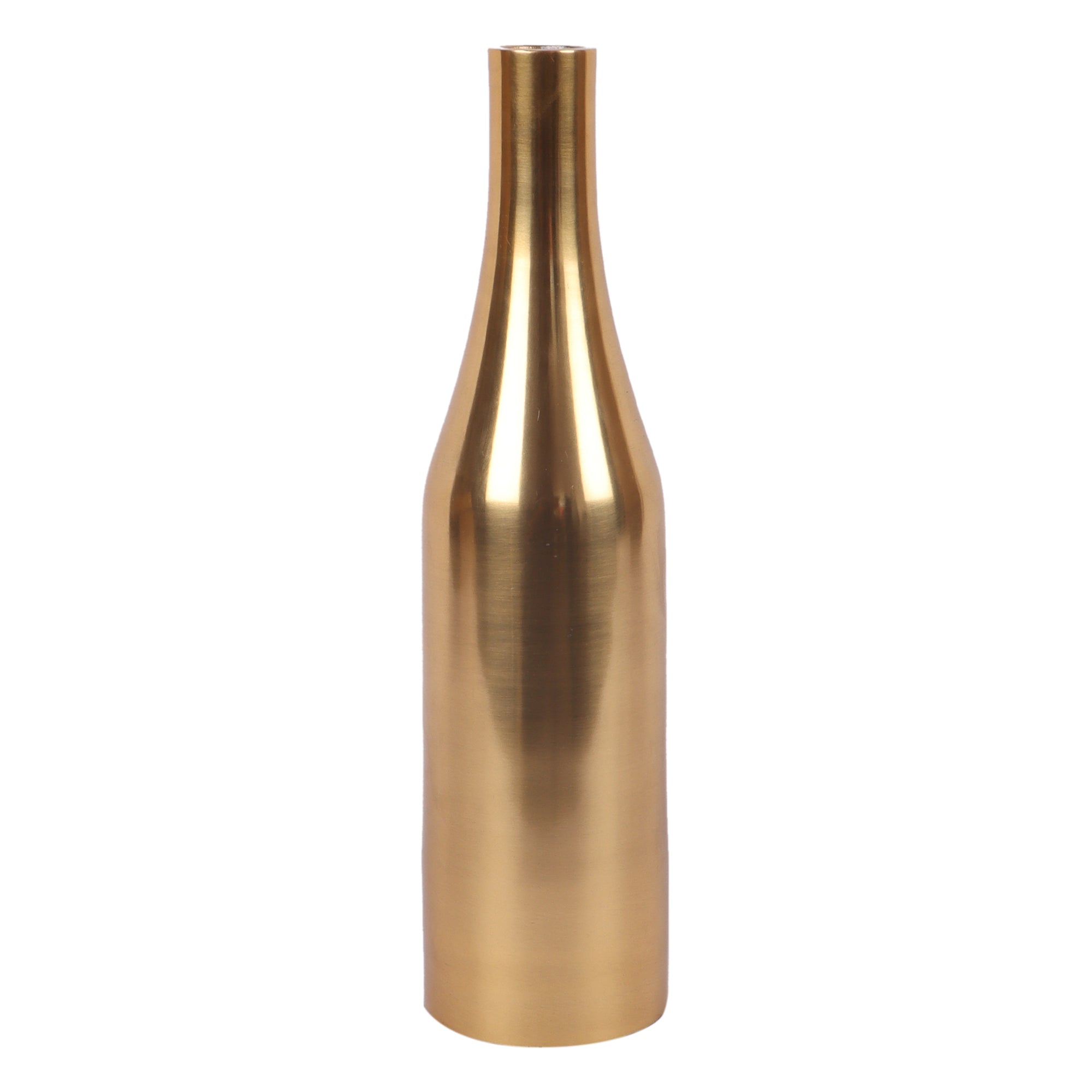 Champagne Small Bottle Vase- Full Gold