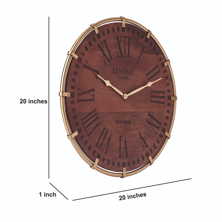 Timberland Gold Wall Clock