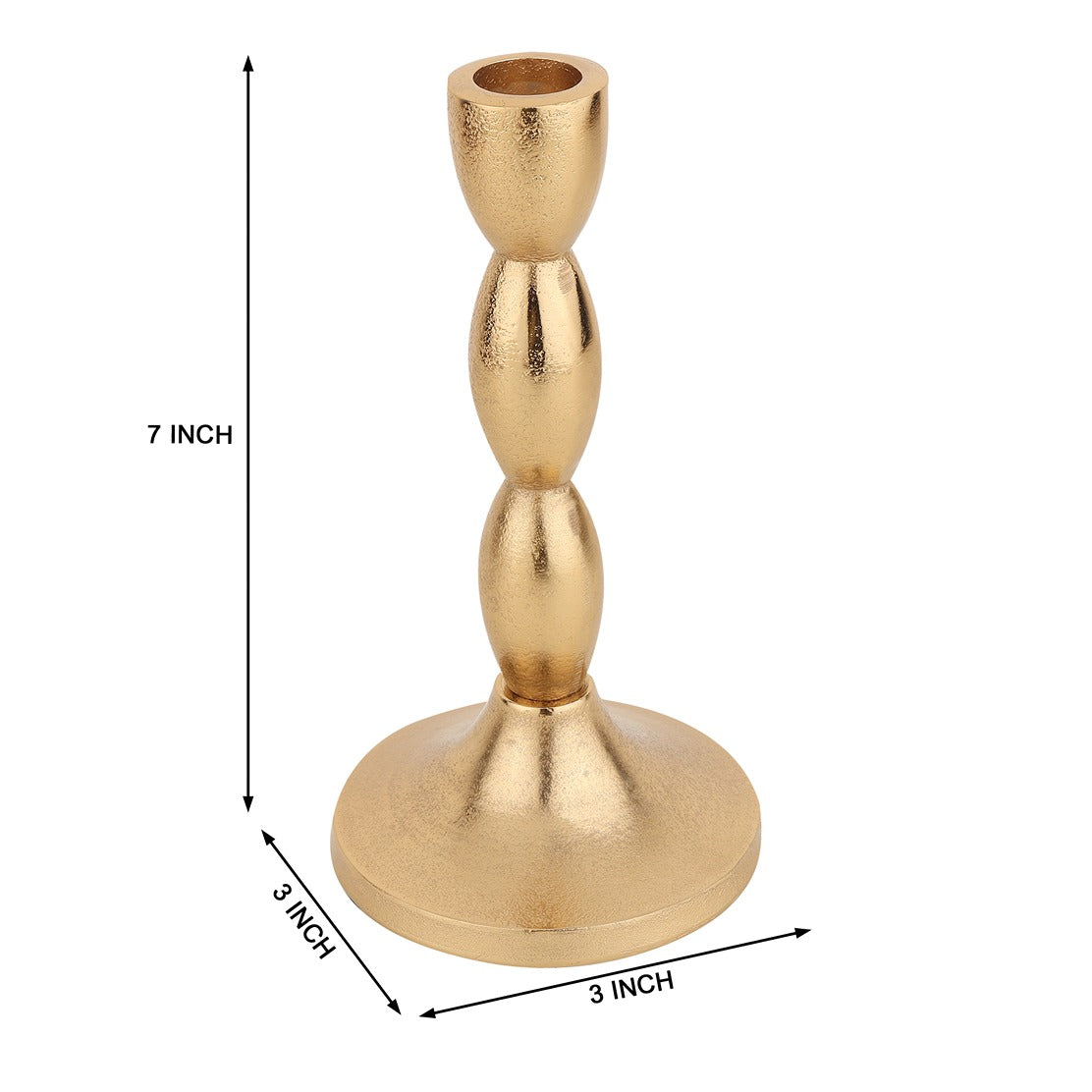 Spiral Candle Holder Gold