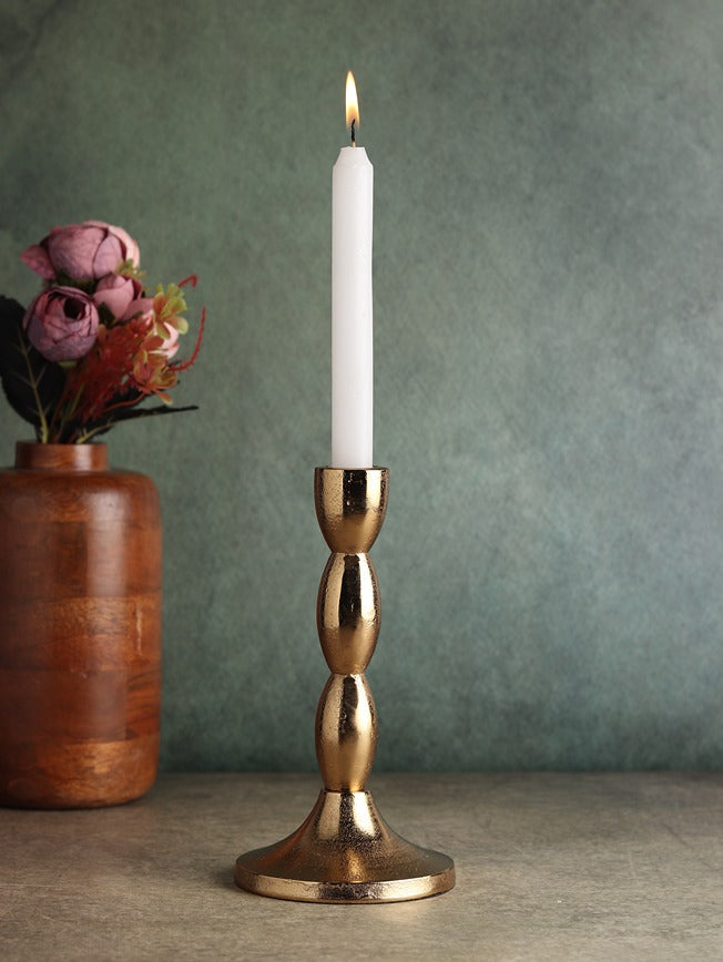 Spiral Candle Holder Gold