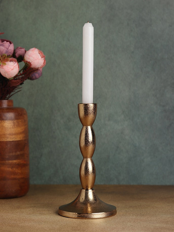 Spiral Candle Holder Gold