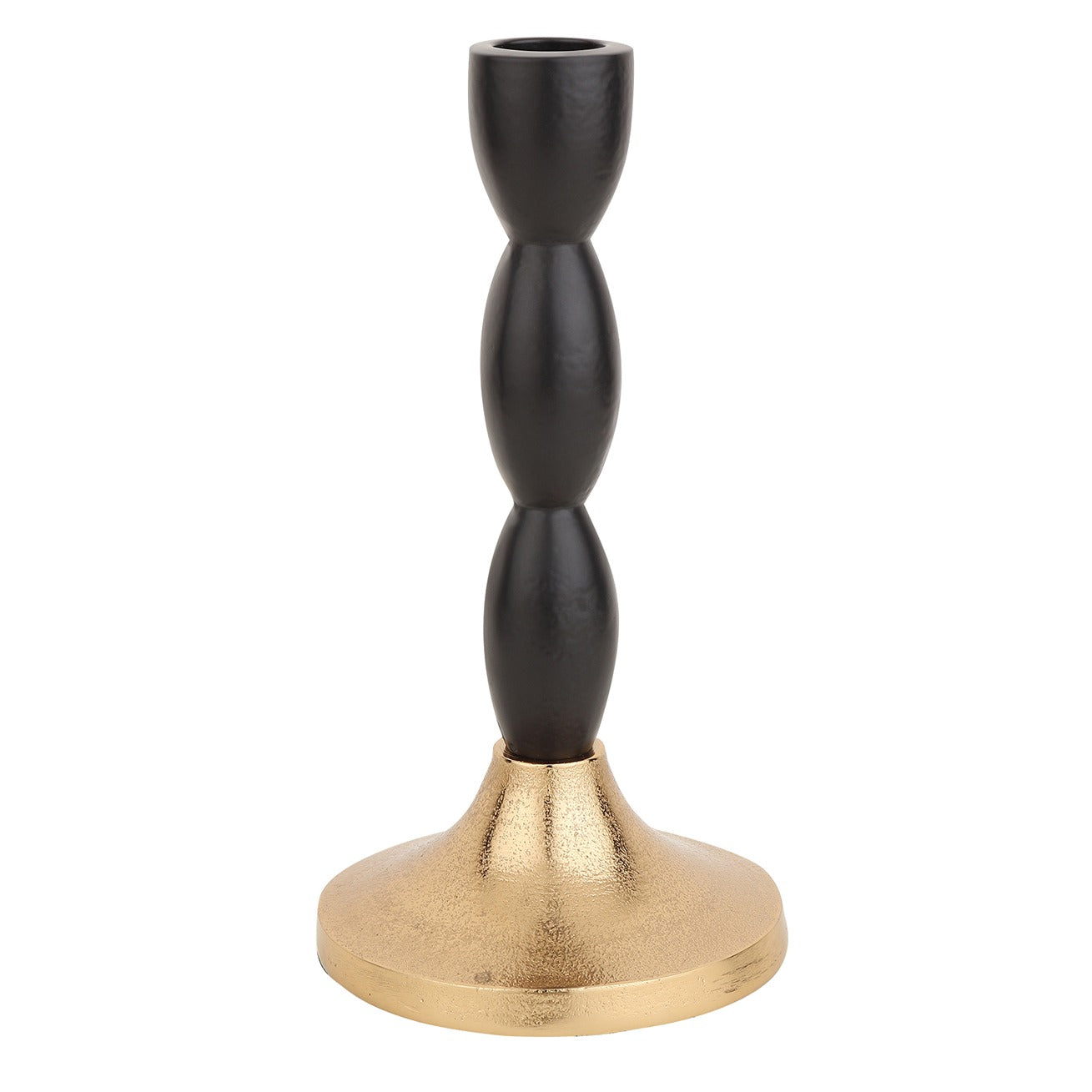 Spiral Candle Holder Black & Gold