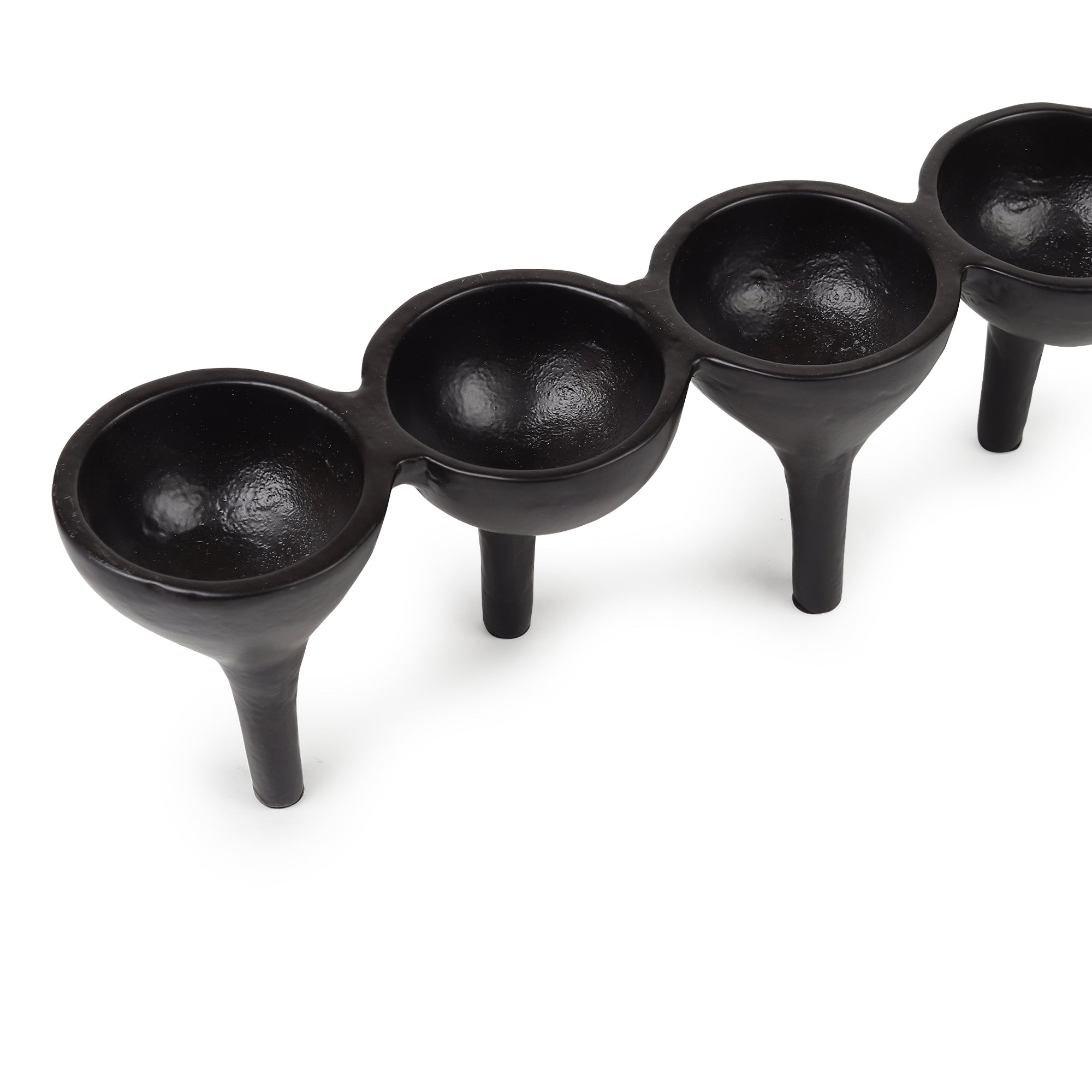 Rivera Candle & T-Light holder in Black medium Size