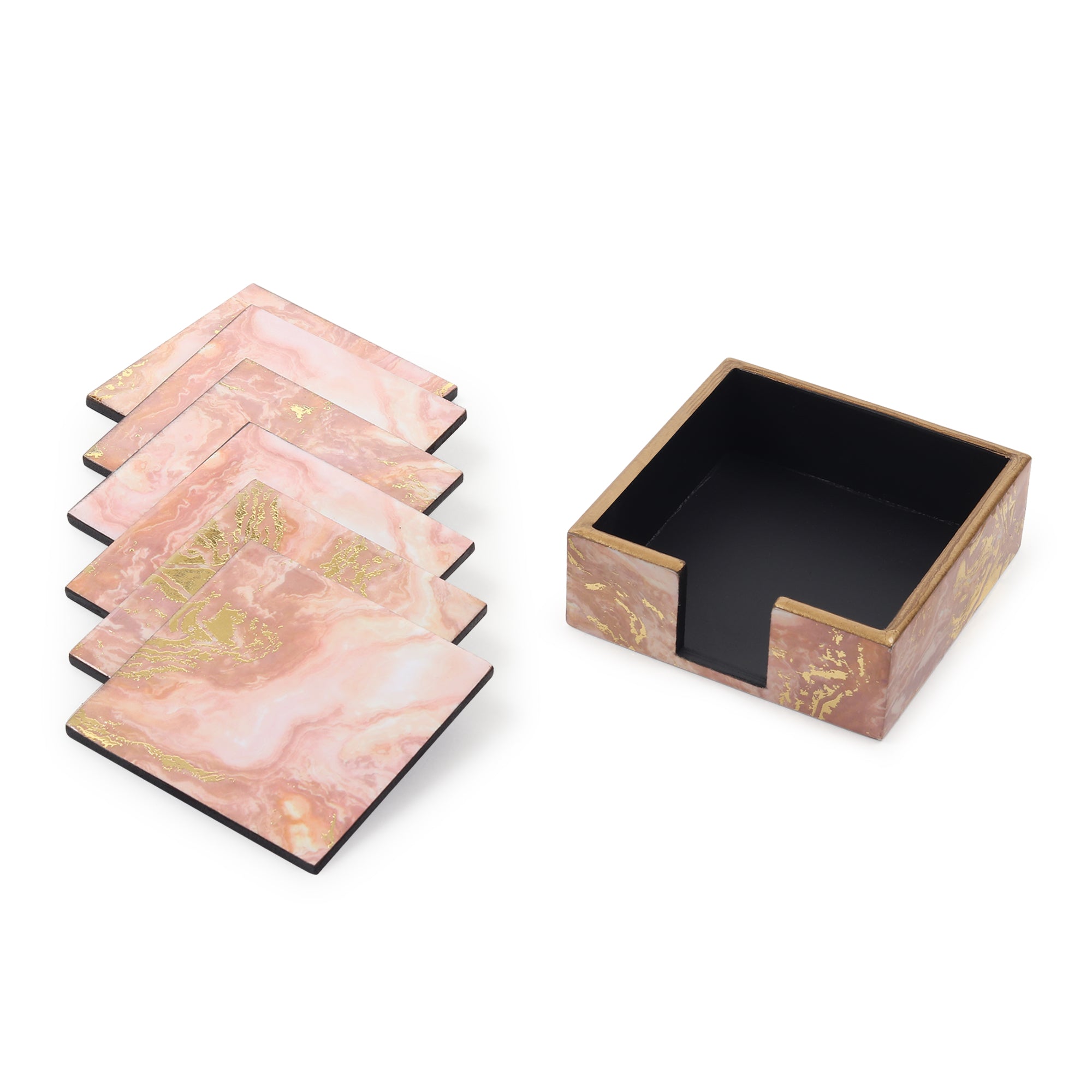 Rosa Perlino Coaster Set of 6