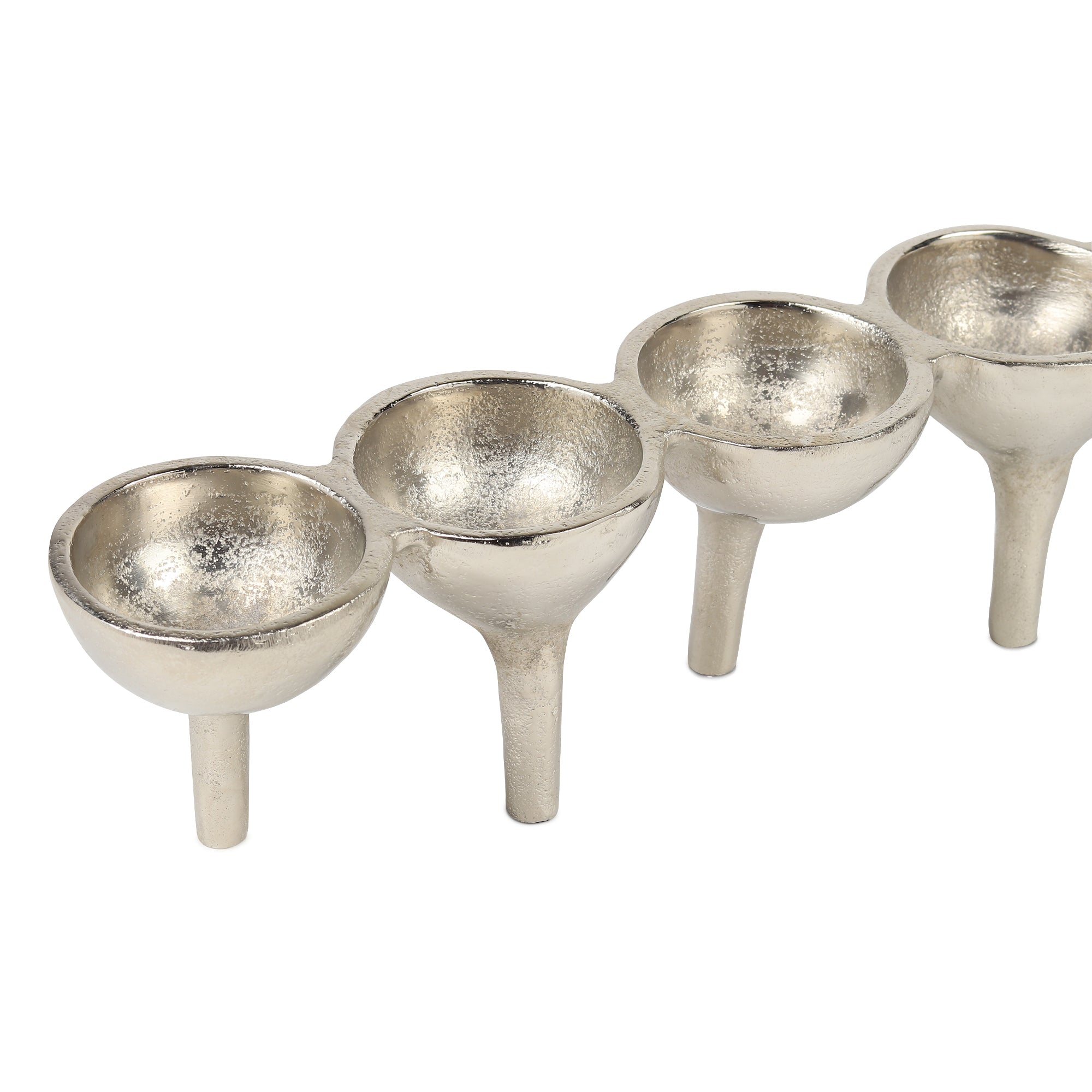 Rivera Candle & T-Light holder in Silver medium Size