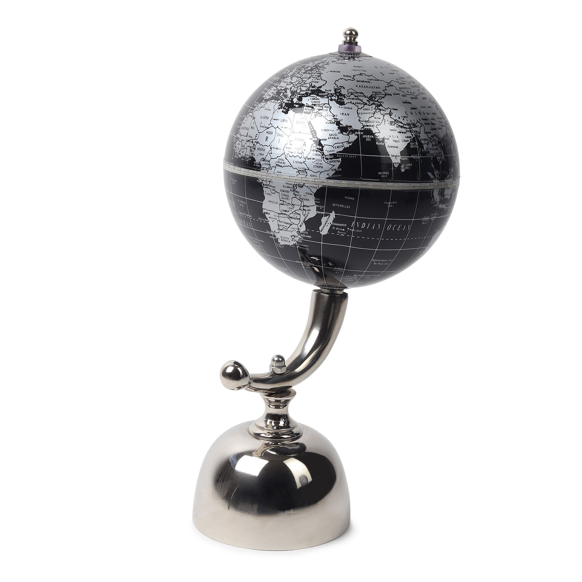 Noir Meridian Decorative Globe
