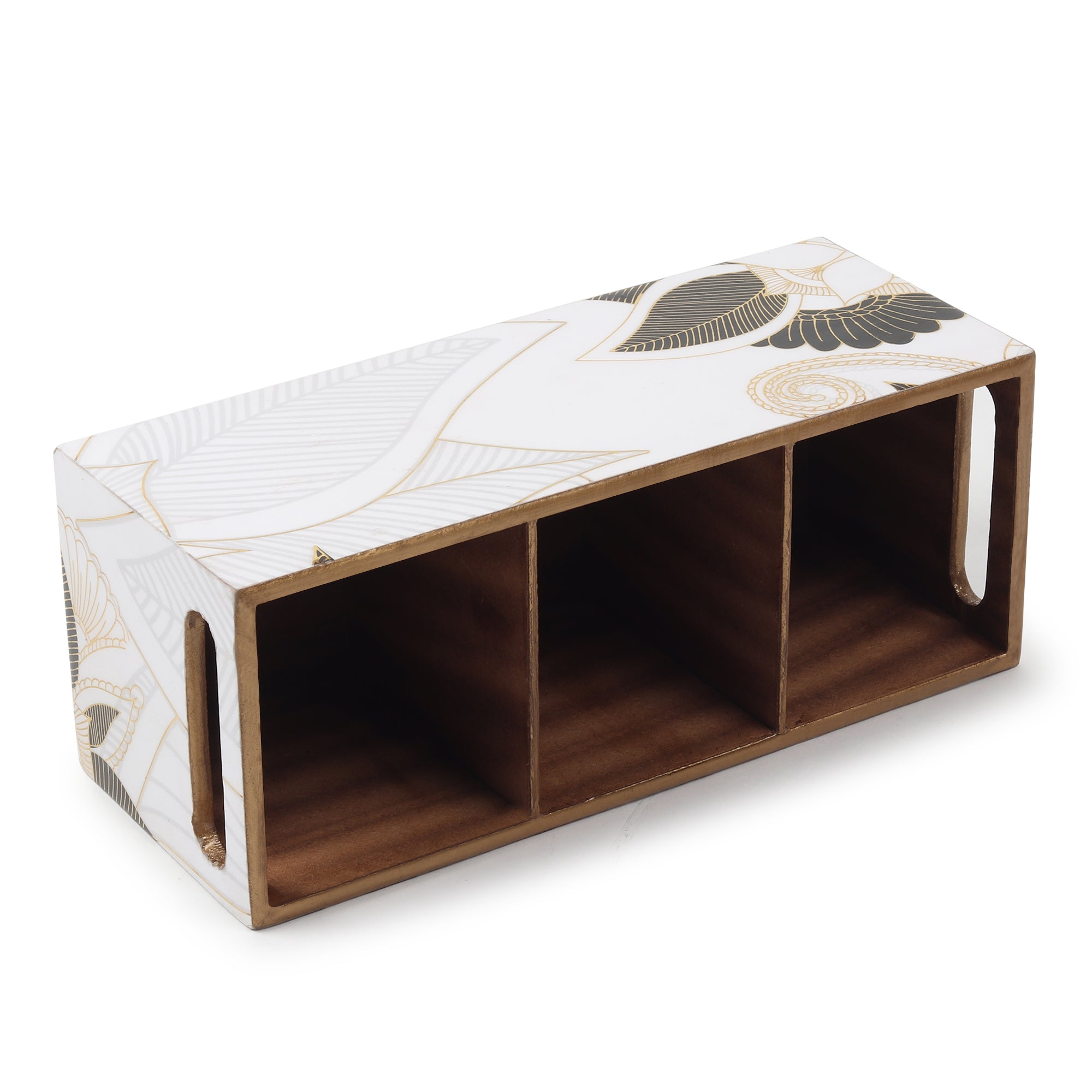 Ivory Noir Bloom Cutlery holder