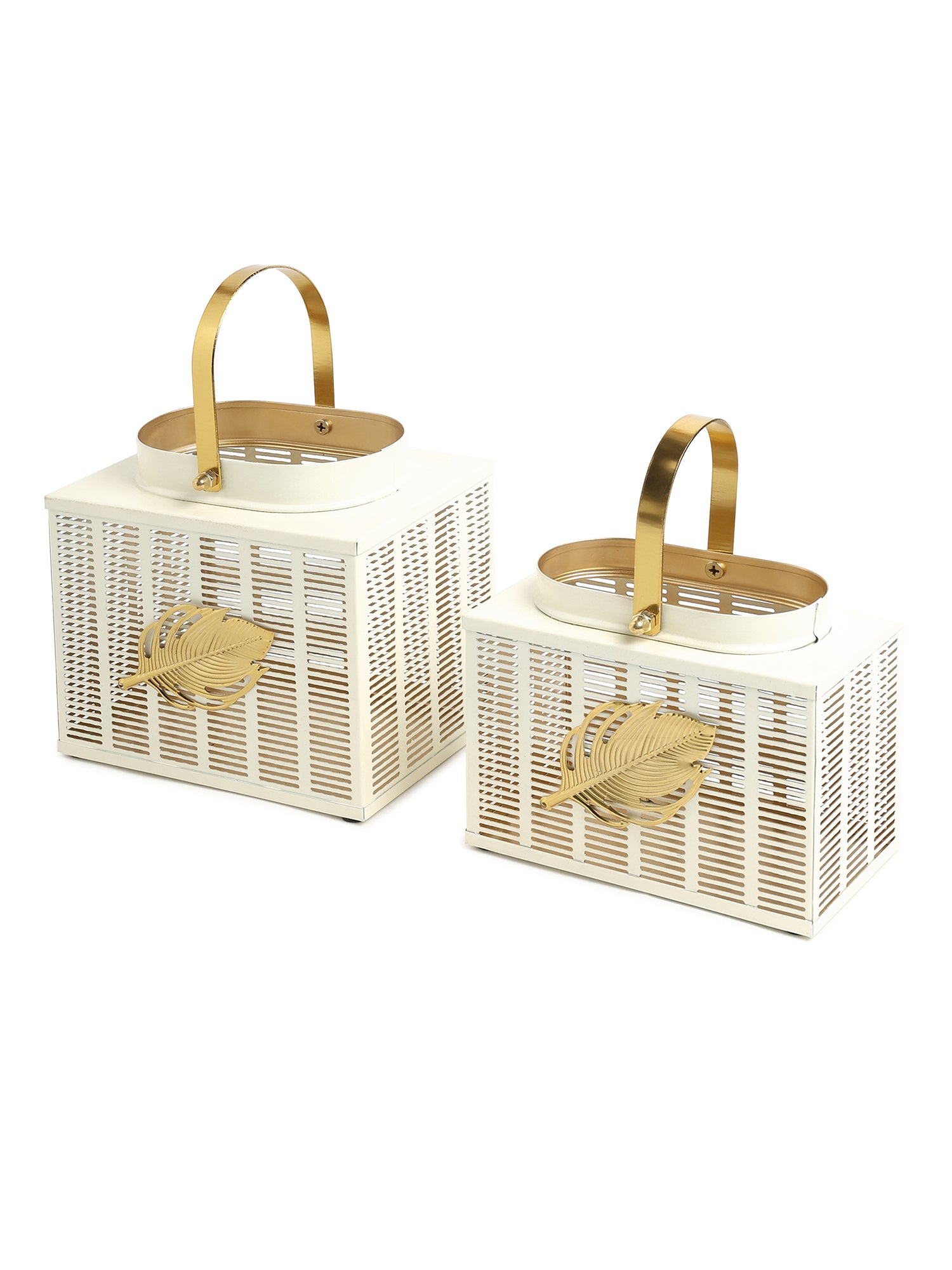 Eaves Black Lanterns Set of 2