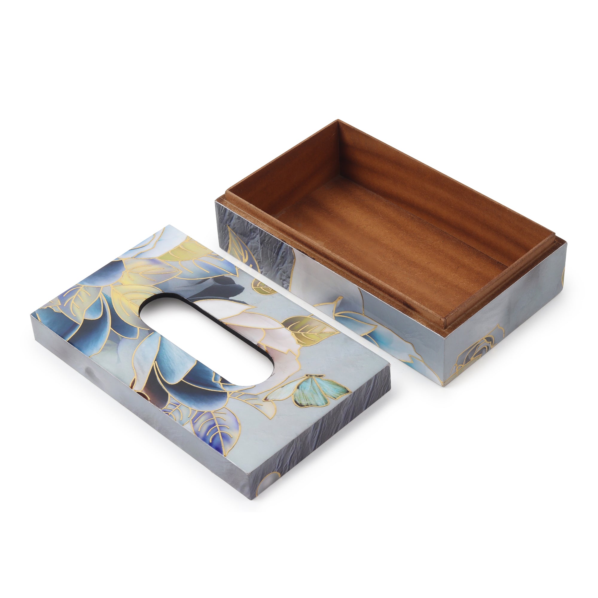 Azure Whisper Tissue Box Holder in Light Blue