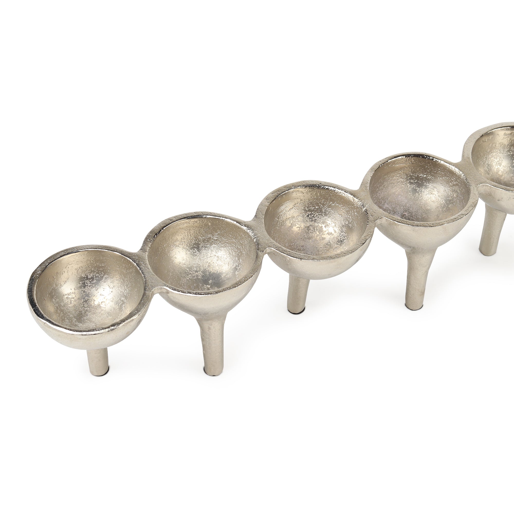 Rivera Candle & T-Light Holder –  Set of 2 in Silver