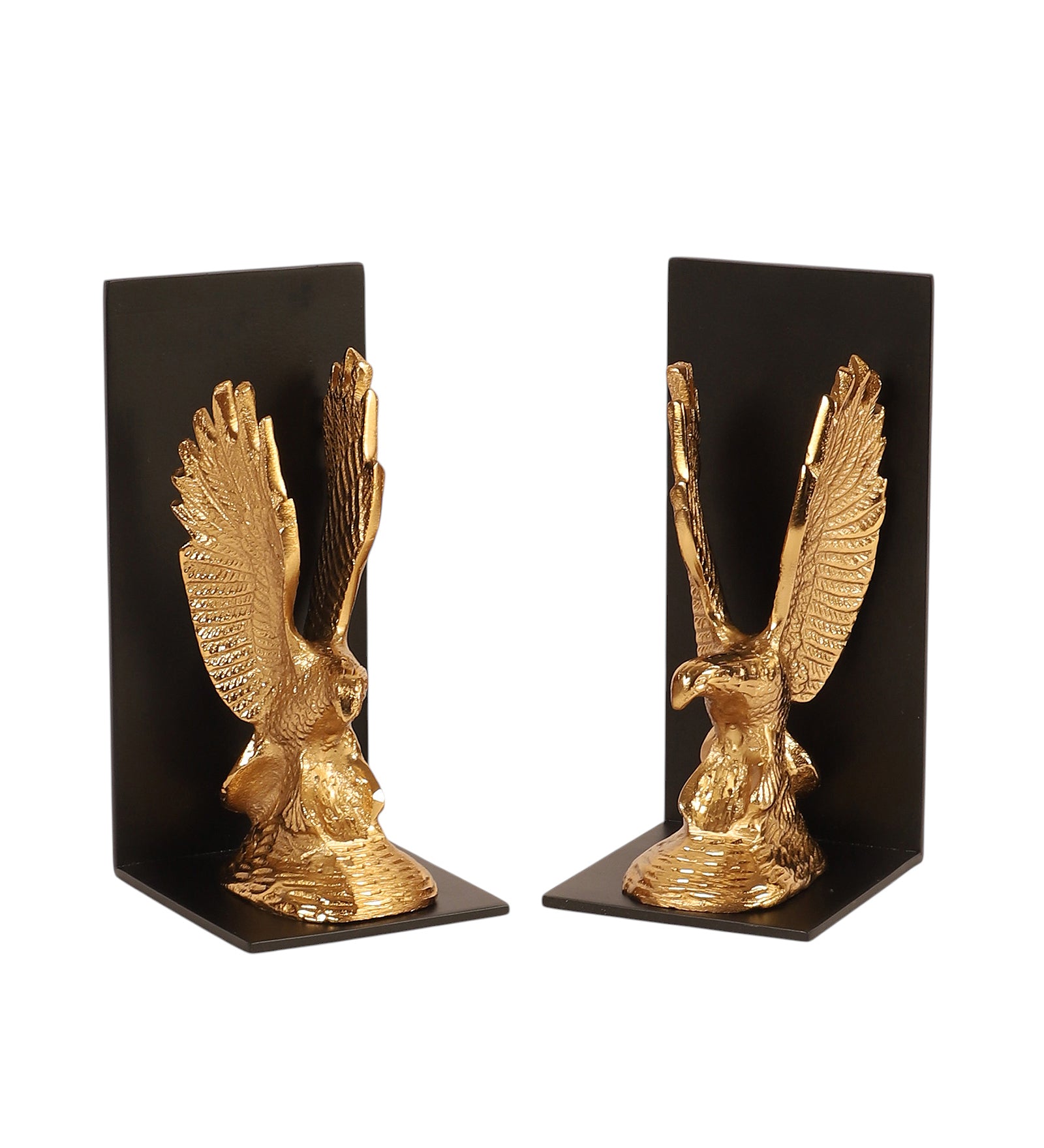 The Helion Pair Bookend Gold & Black