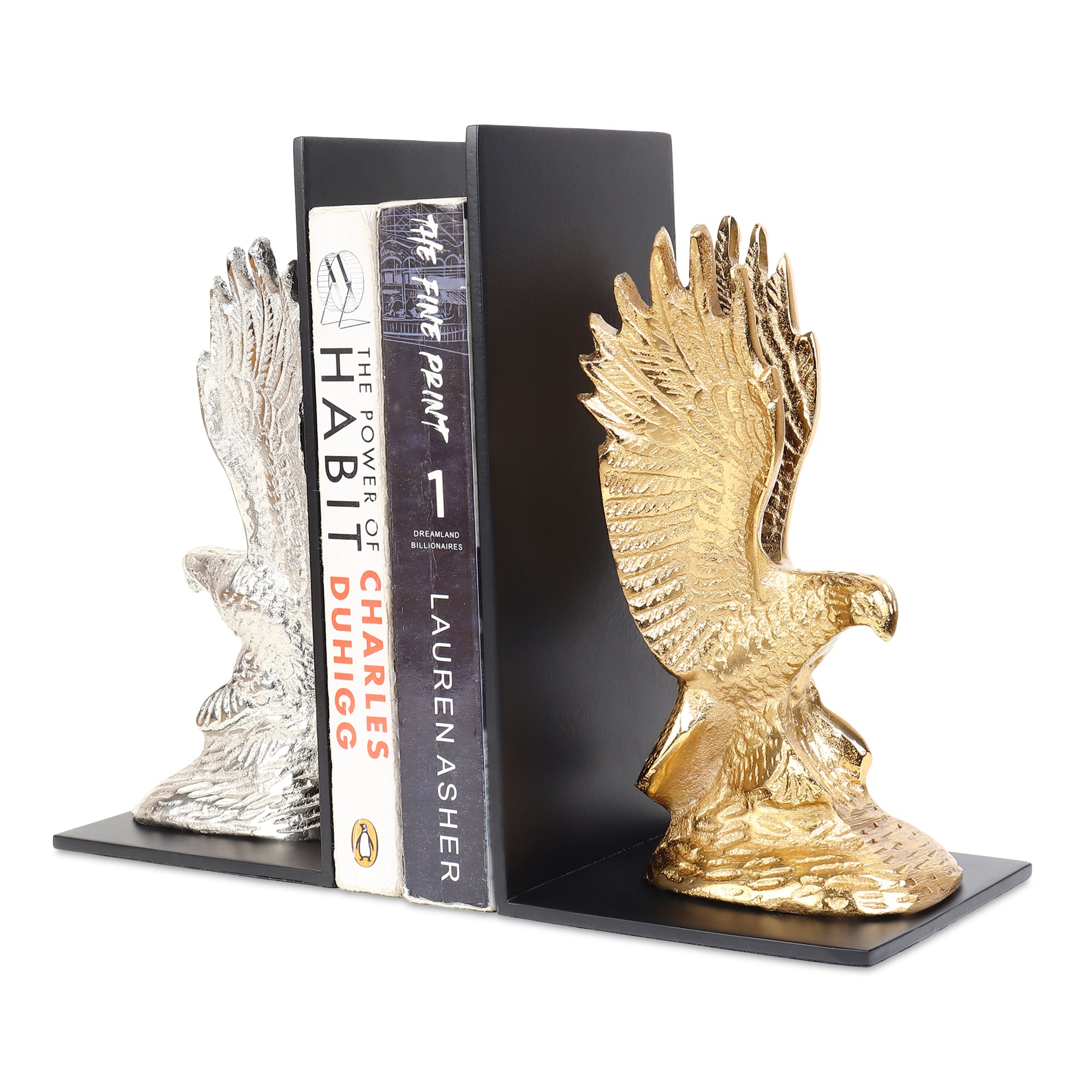 The Helion Pair Bookend Silver & Gold