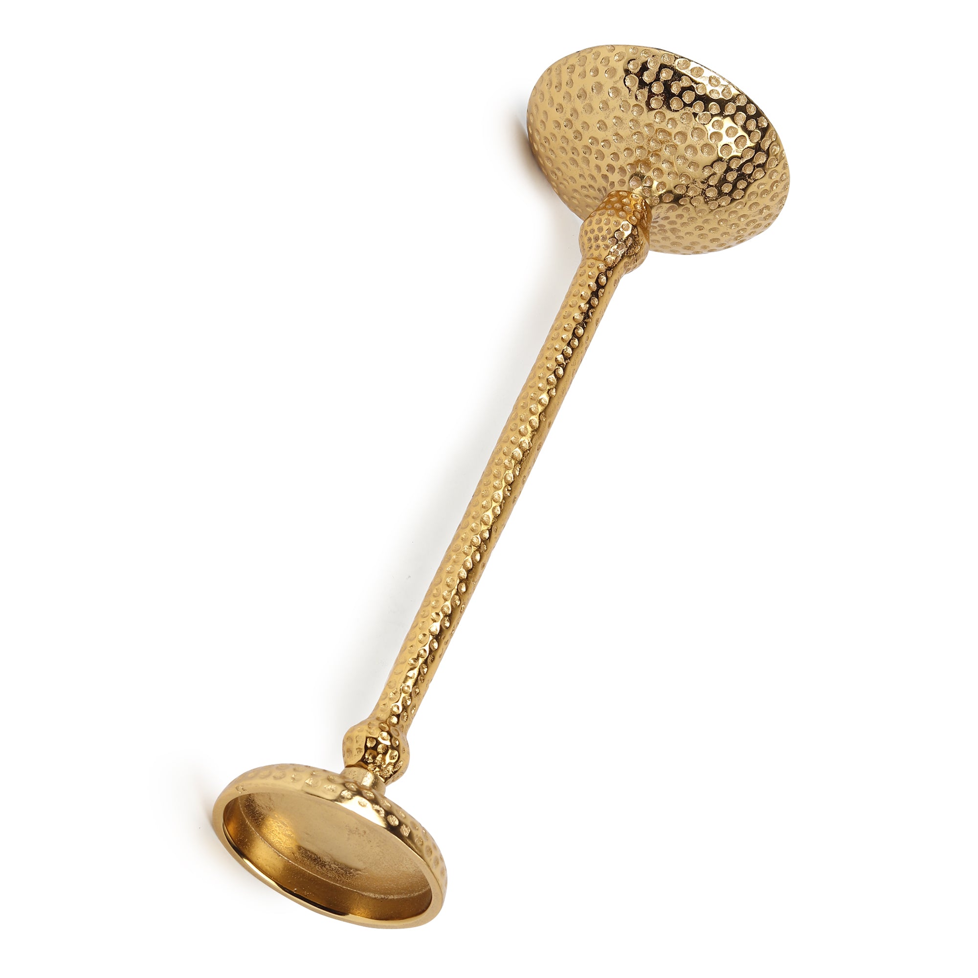 Harrington small gold Pillar candle holder