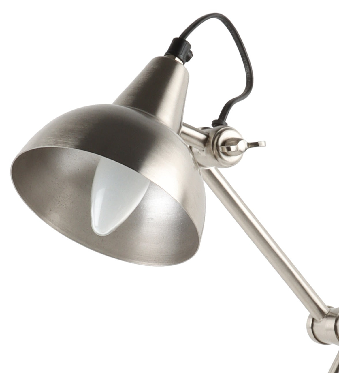 Shiny  Silver Poulsen Pharmacy Triple Adjustable Study Lamp