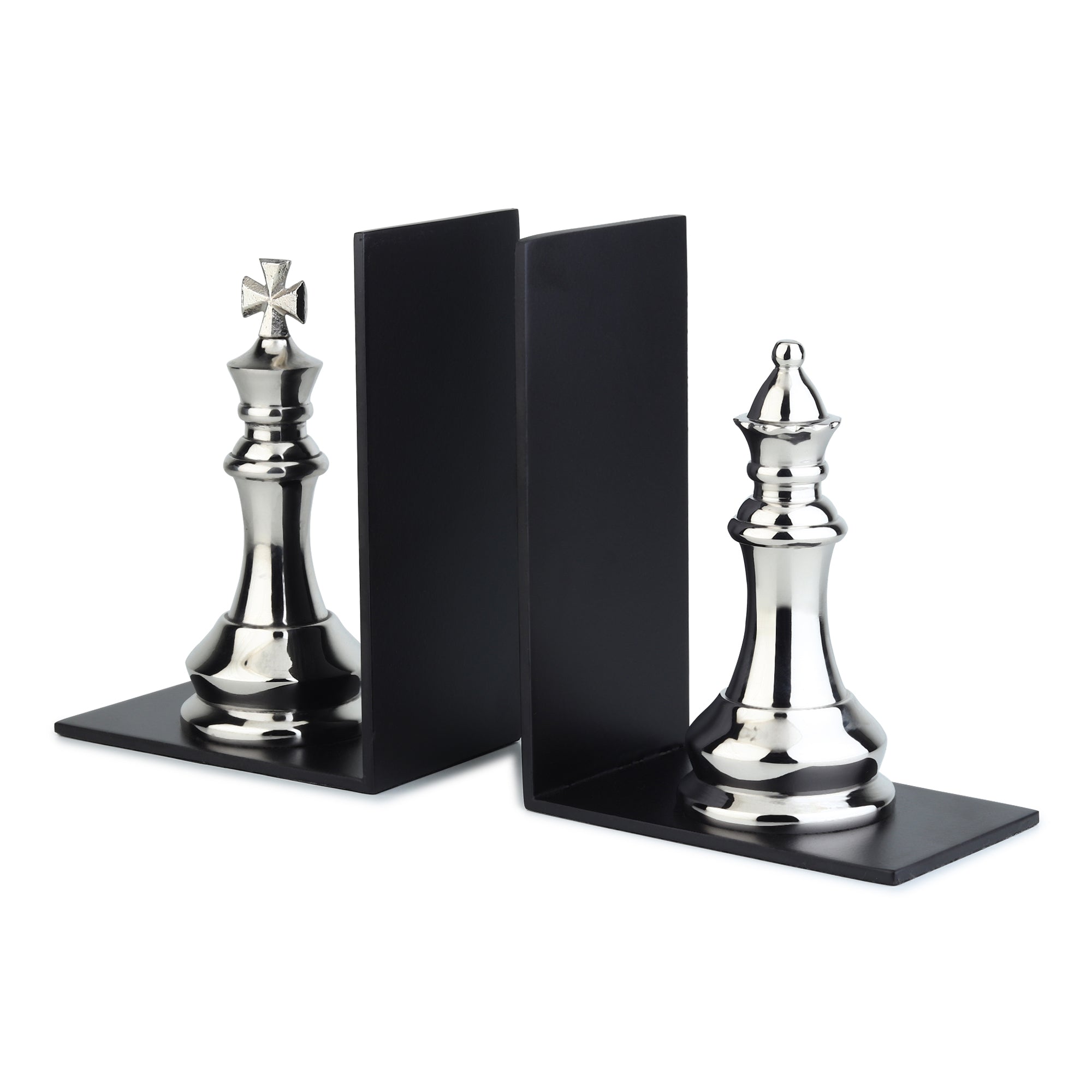 Orlian Bookend in Silver and Black