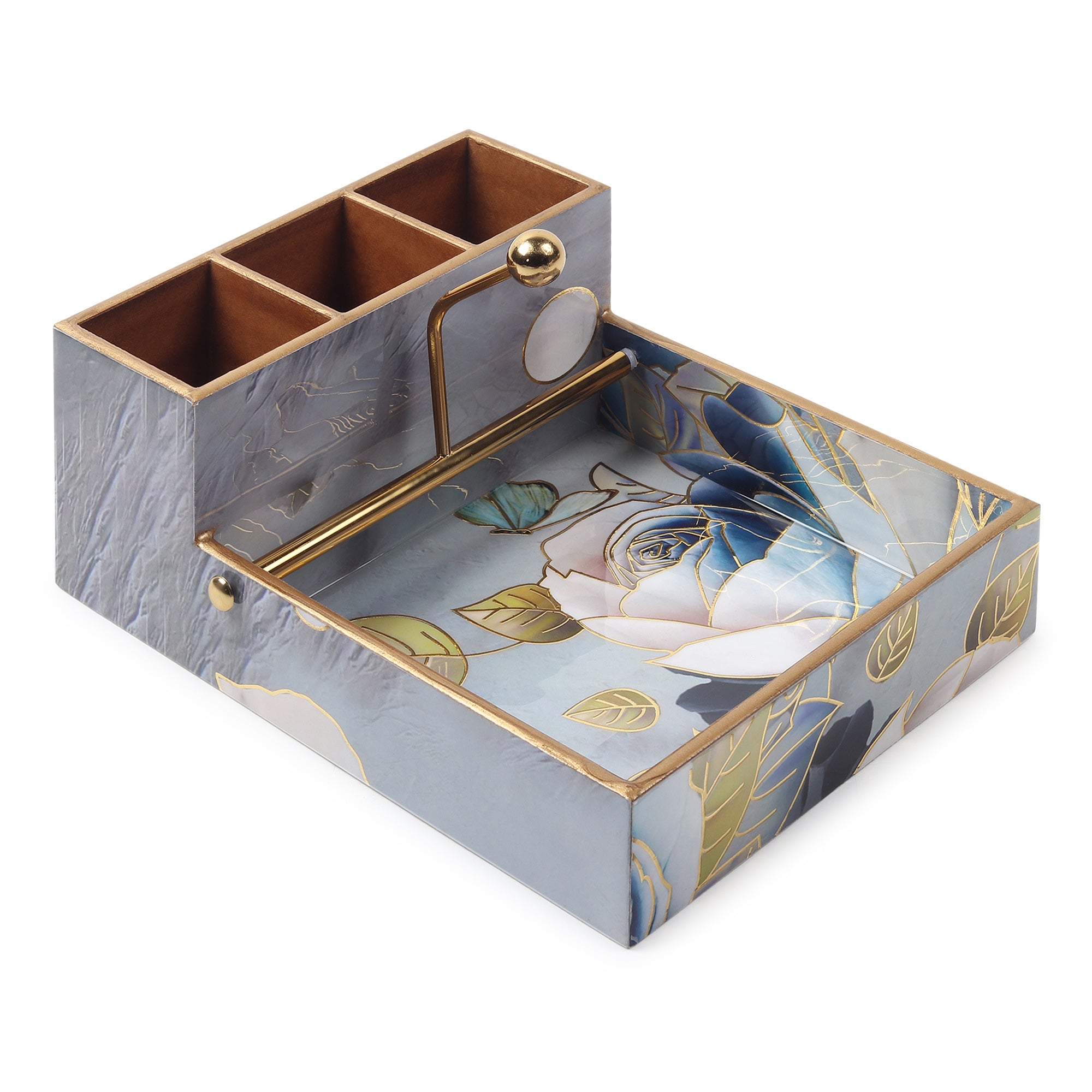 Azure Whisper Cutlery and Tissue Holder