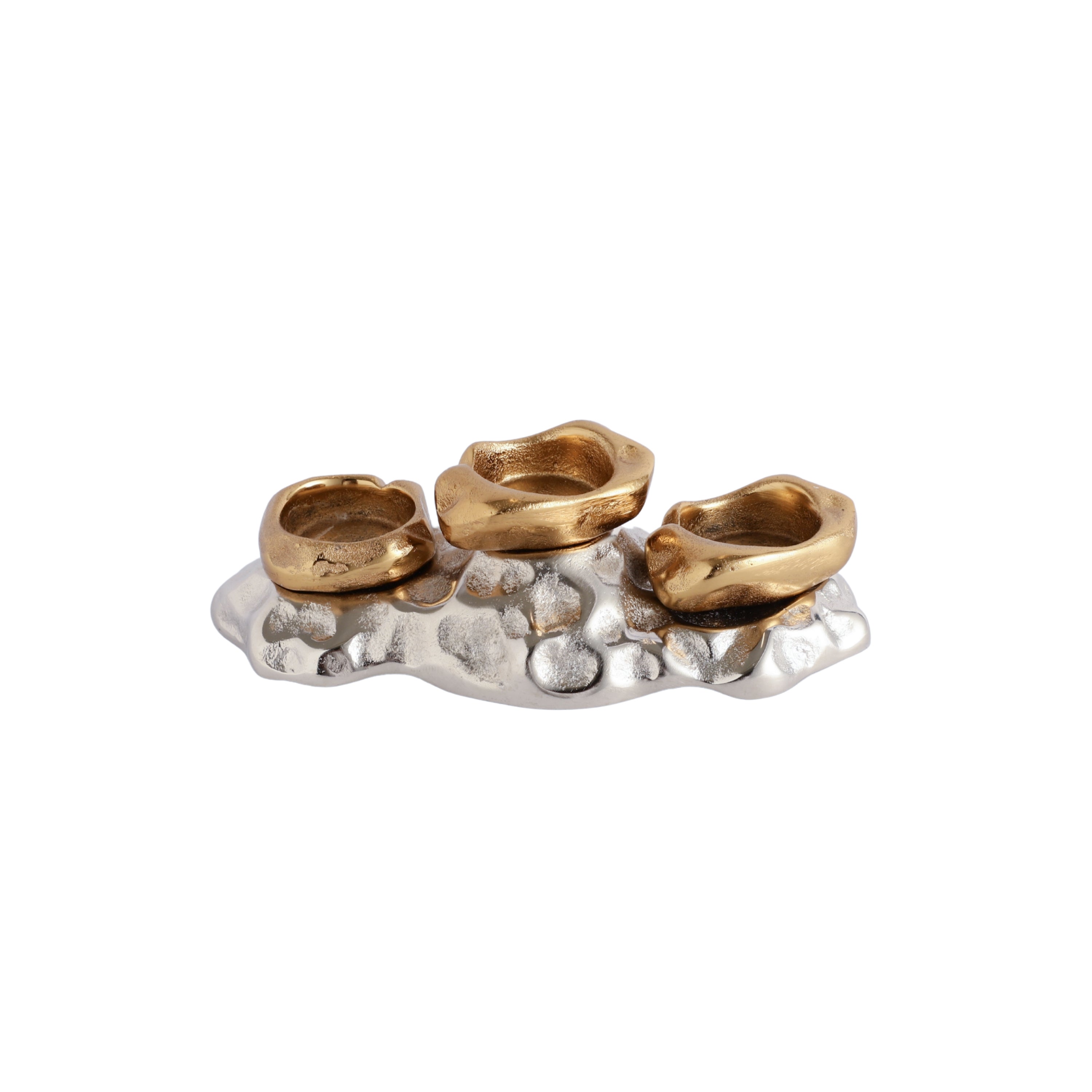 Eclora small T-Light holder in Gold & Silver