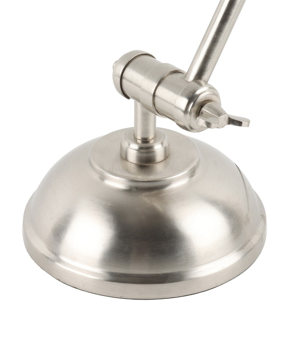 Shiny  Silver Poulsen Pharmacy Triple Adjustable Study Lamp