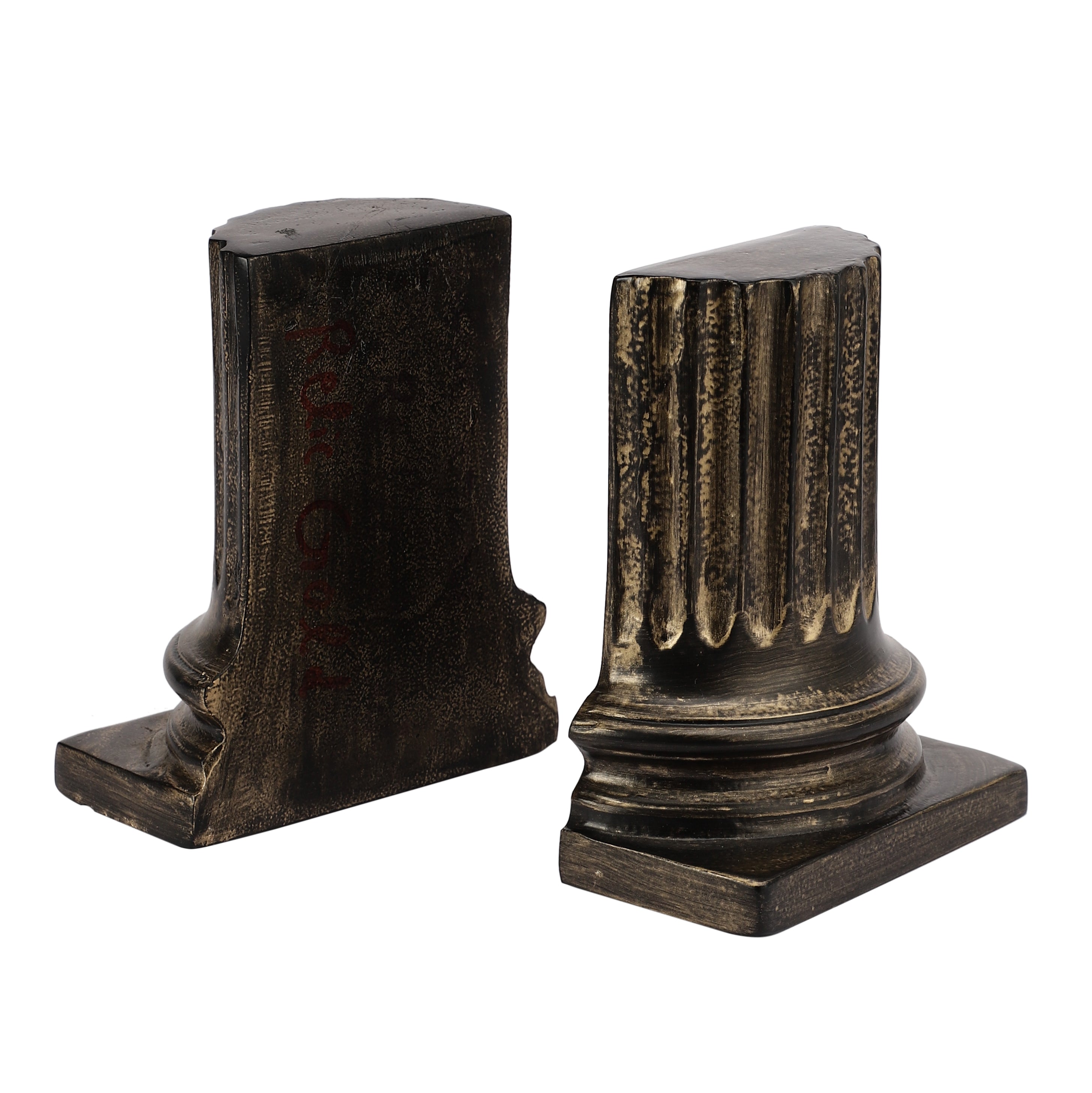 Pillar Bookend in Relic Gold