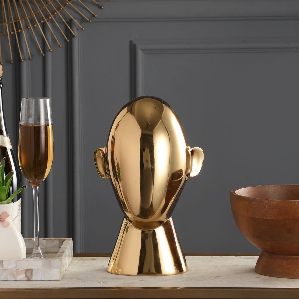 Abstract Head Decorative Gold