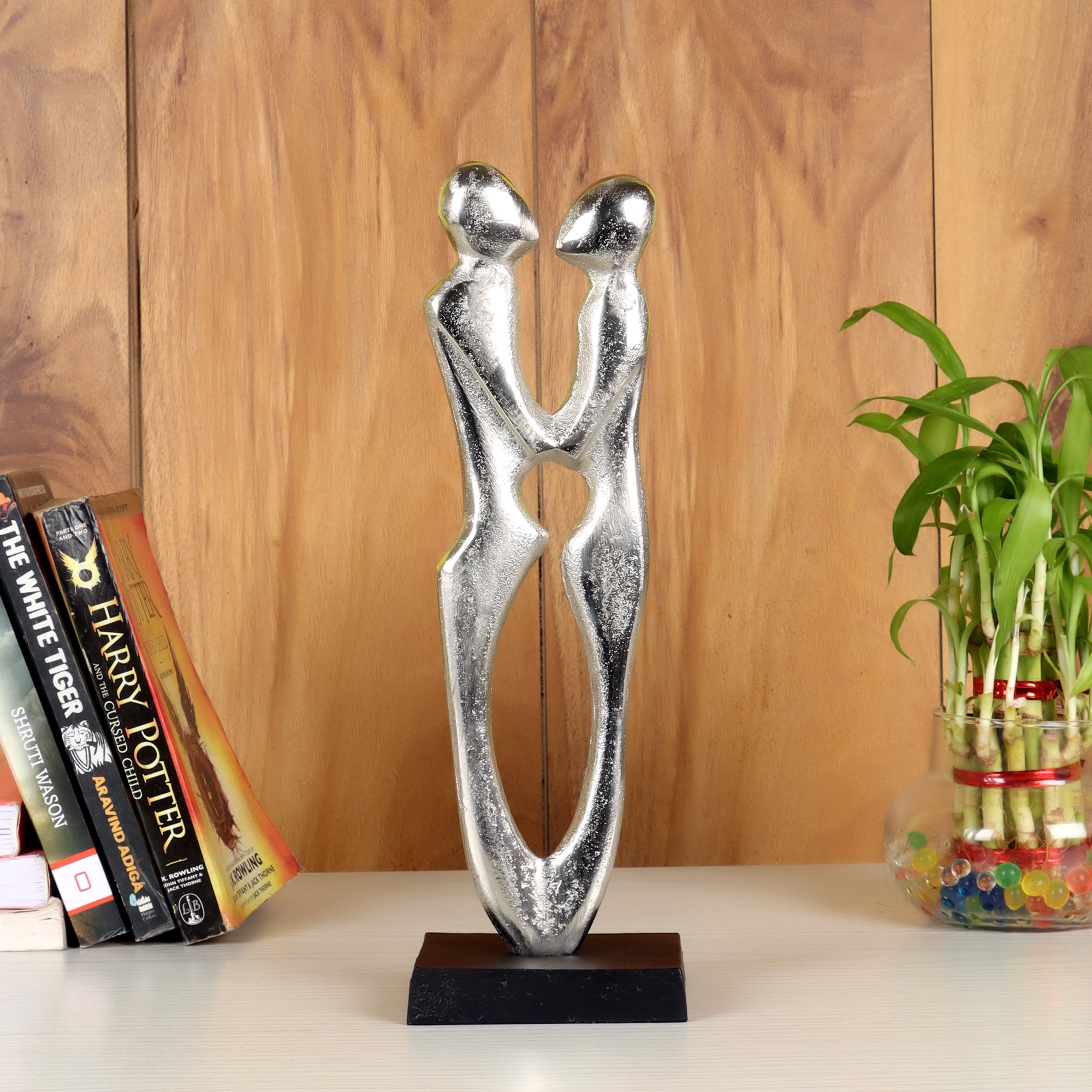 Couple Statue Silver